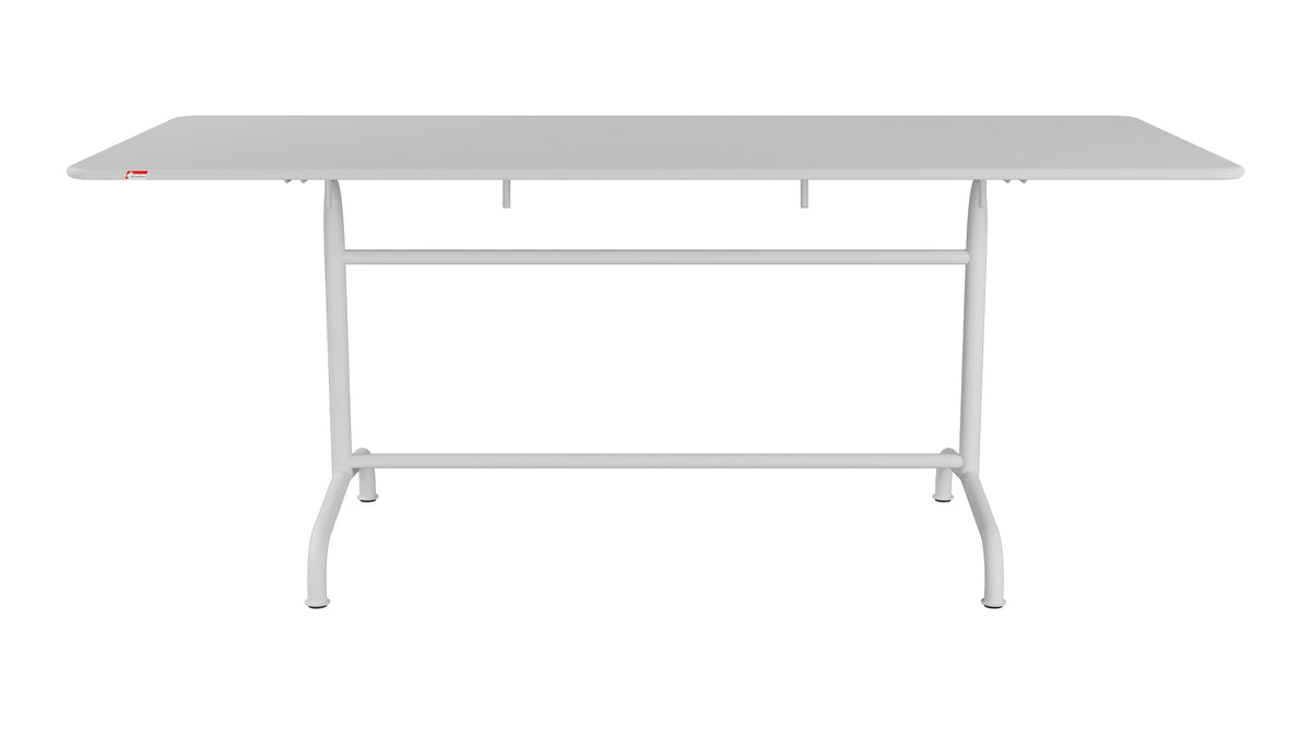 Rigi Metall-Gartentisch 180x80 klappbar in Alusilber präsentiert im Onlineshop von KAQTU Design AG. Gartentisch ist von Schaffner