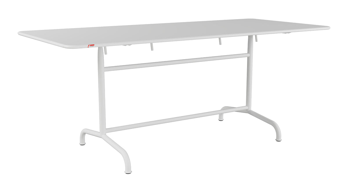Rigi Metall-Gartentisch 180x80 klappbar in Weiss präsentiert im Onlineshop von KAQTU Design AG. Gartentisch ist von Schaffner