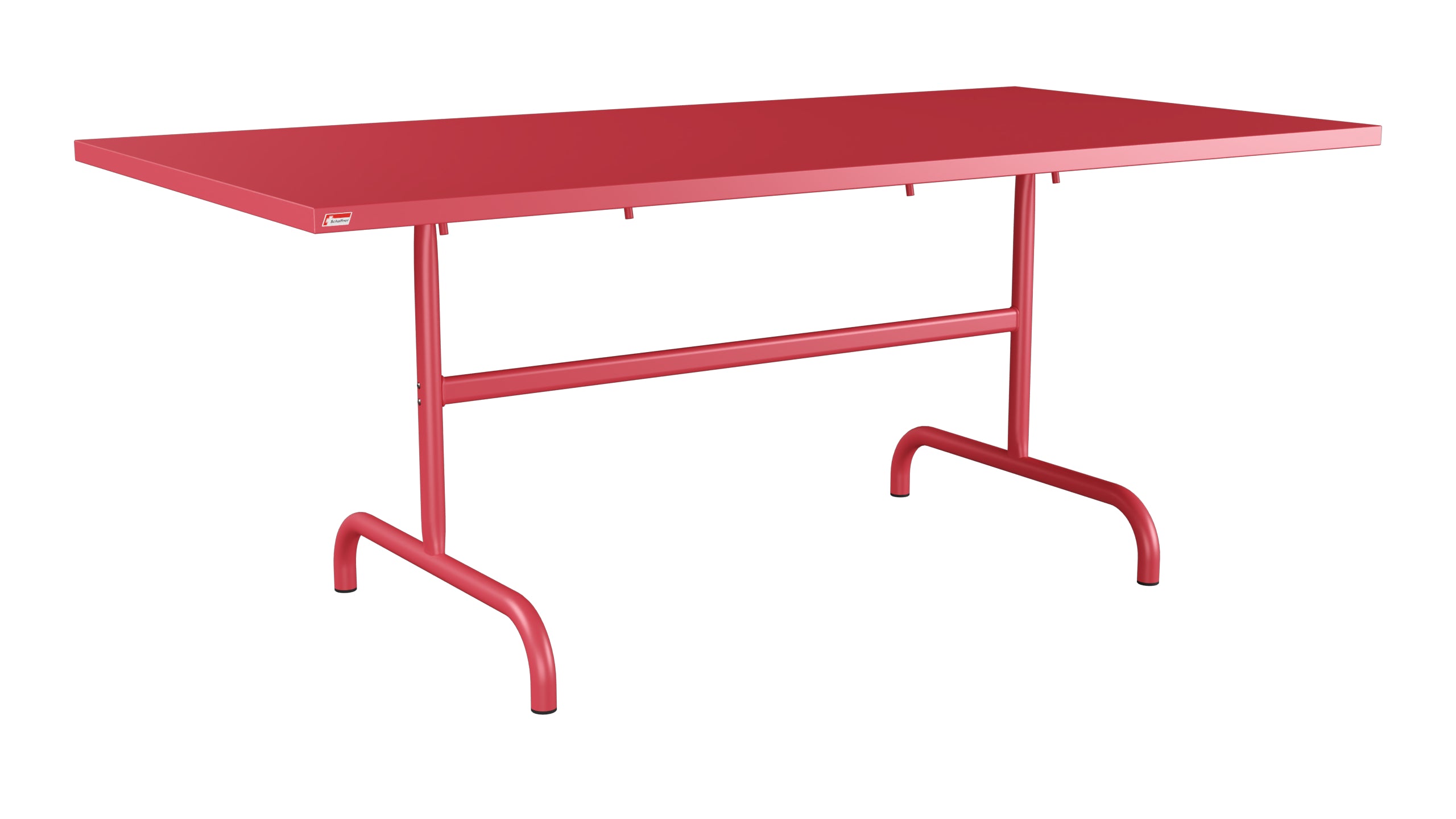 Säntis Metall-Gartentisch 180x90 klappbar in Ahornrot präsentiert im Onlineshop von KAQTU Design AG. Gartentisch ist von Schaffner