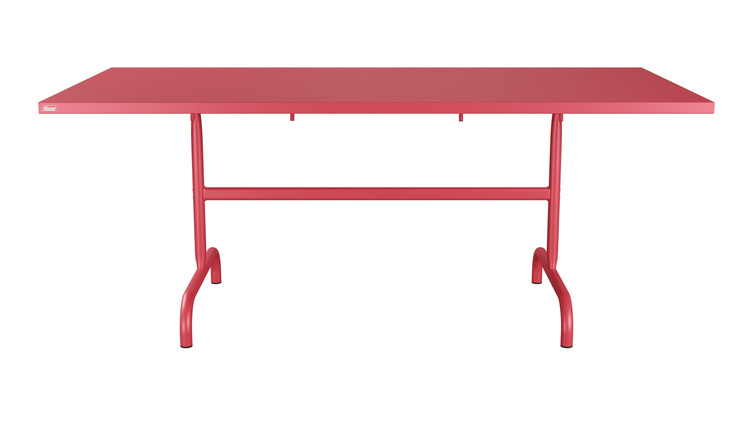 Säntis Metall-Gartentisch 180x90 klappbar in Ahornrot präsentiert im Onlineshop von KAQTU Design AG. Gartentisch ist von Schaffner