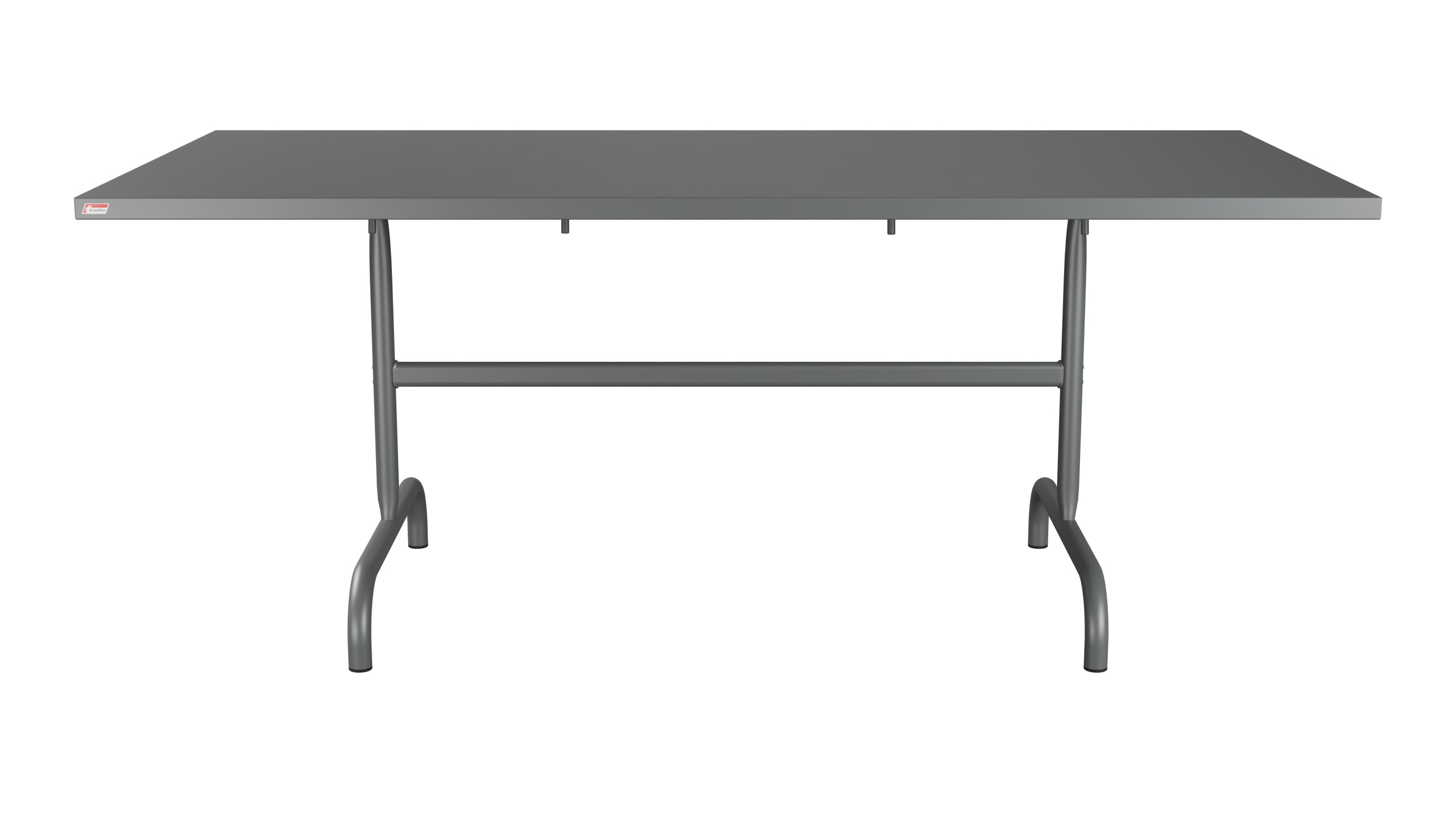 Säntis Metall-Gartentisch 180x90 klappbar in Graphit präsentiert im Onlineshop von KAQTU Design AG. Gartentisch ist von Schaffner
