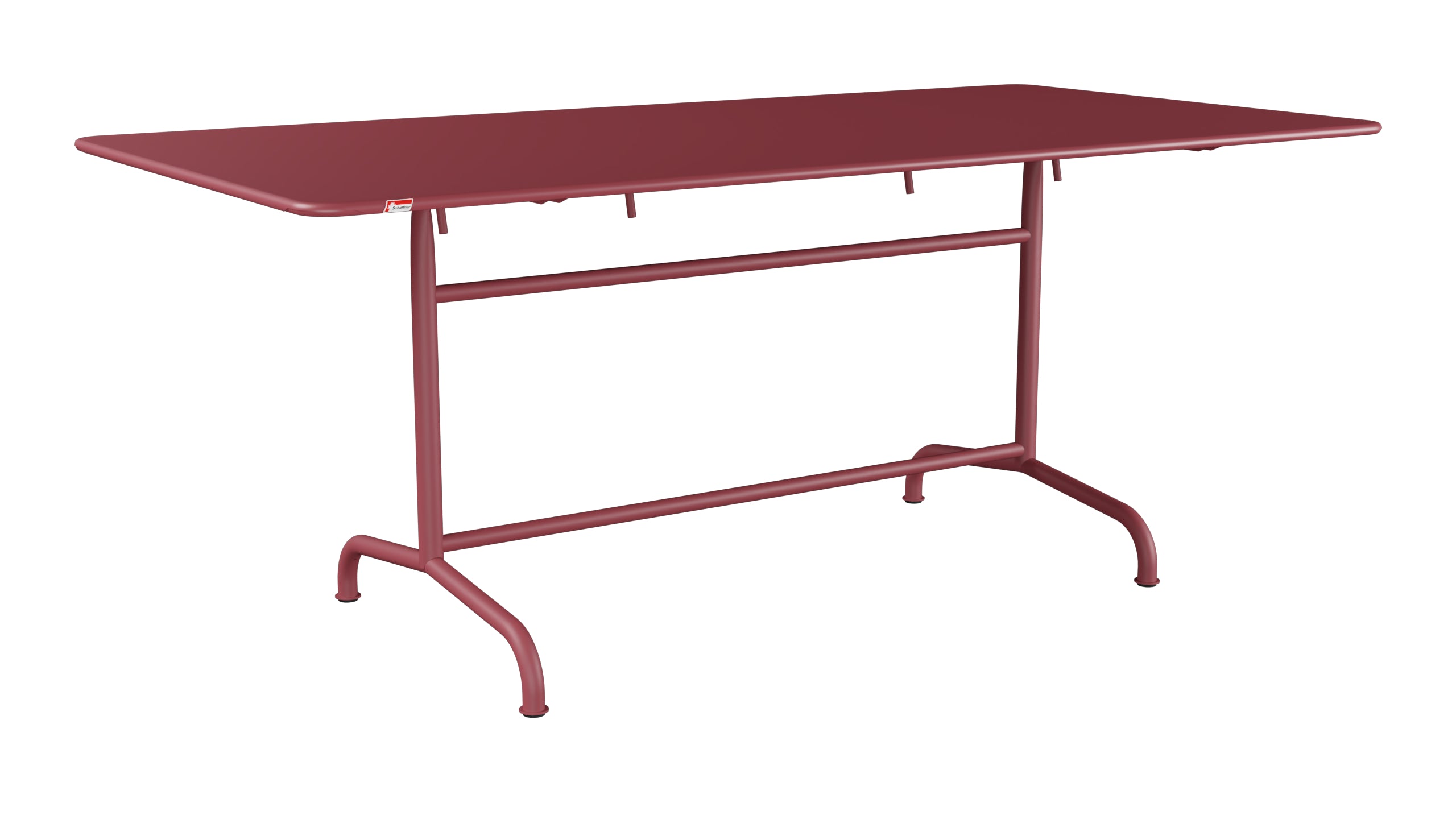 Rigi Metall-Gartentisch 180x90 klappbar in Bordeaux präsentiert im Onlineshop von KAQTU Design AG. Gartentisch ist von Schaffner