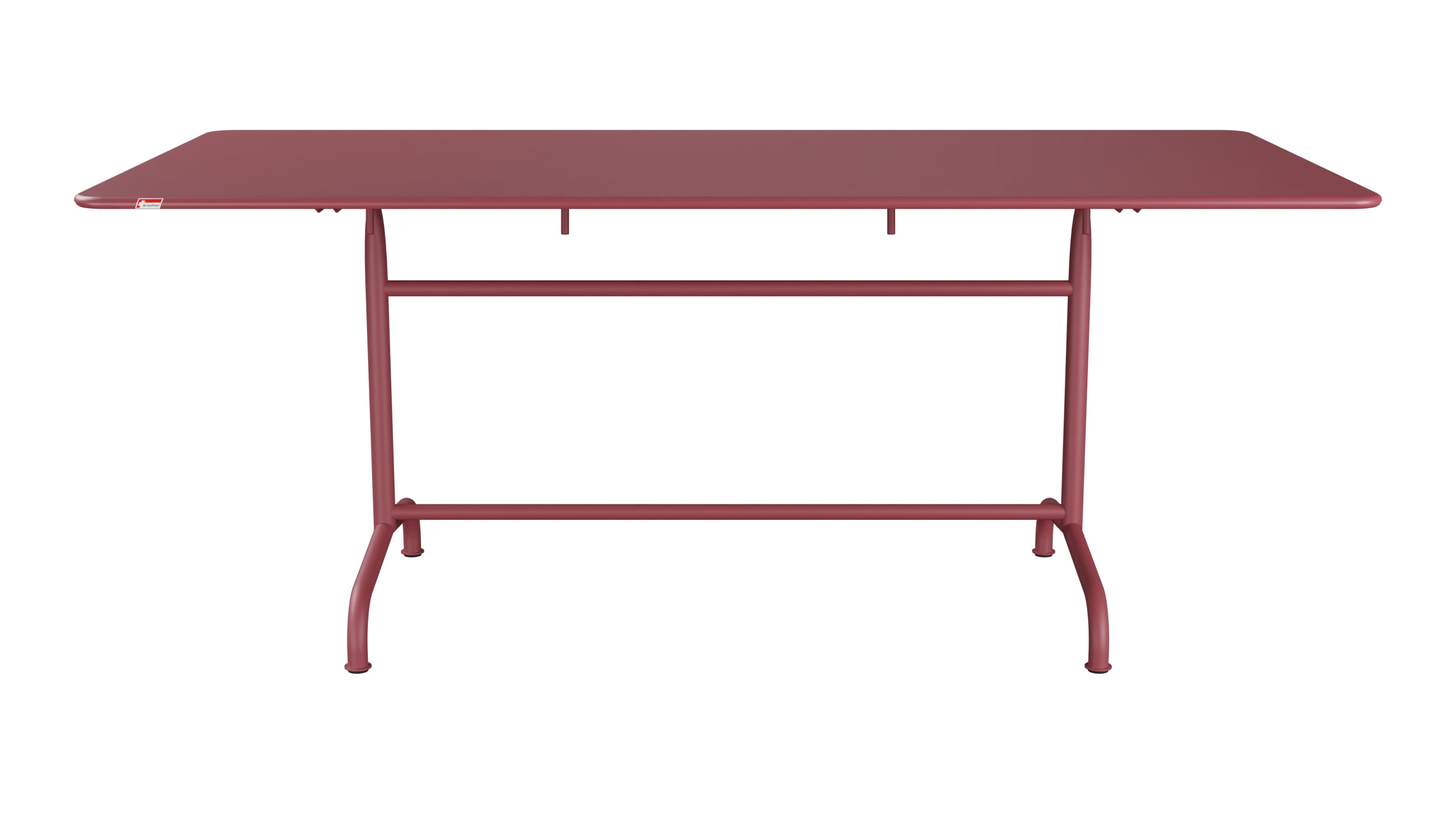Rigi Metall-Gartentisch 180x90 klappbar in Bordeaux präsentiert im Onlineshop von KAQTU Design AG. Gartentisch ist von Schaffner