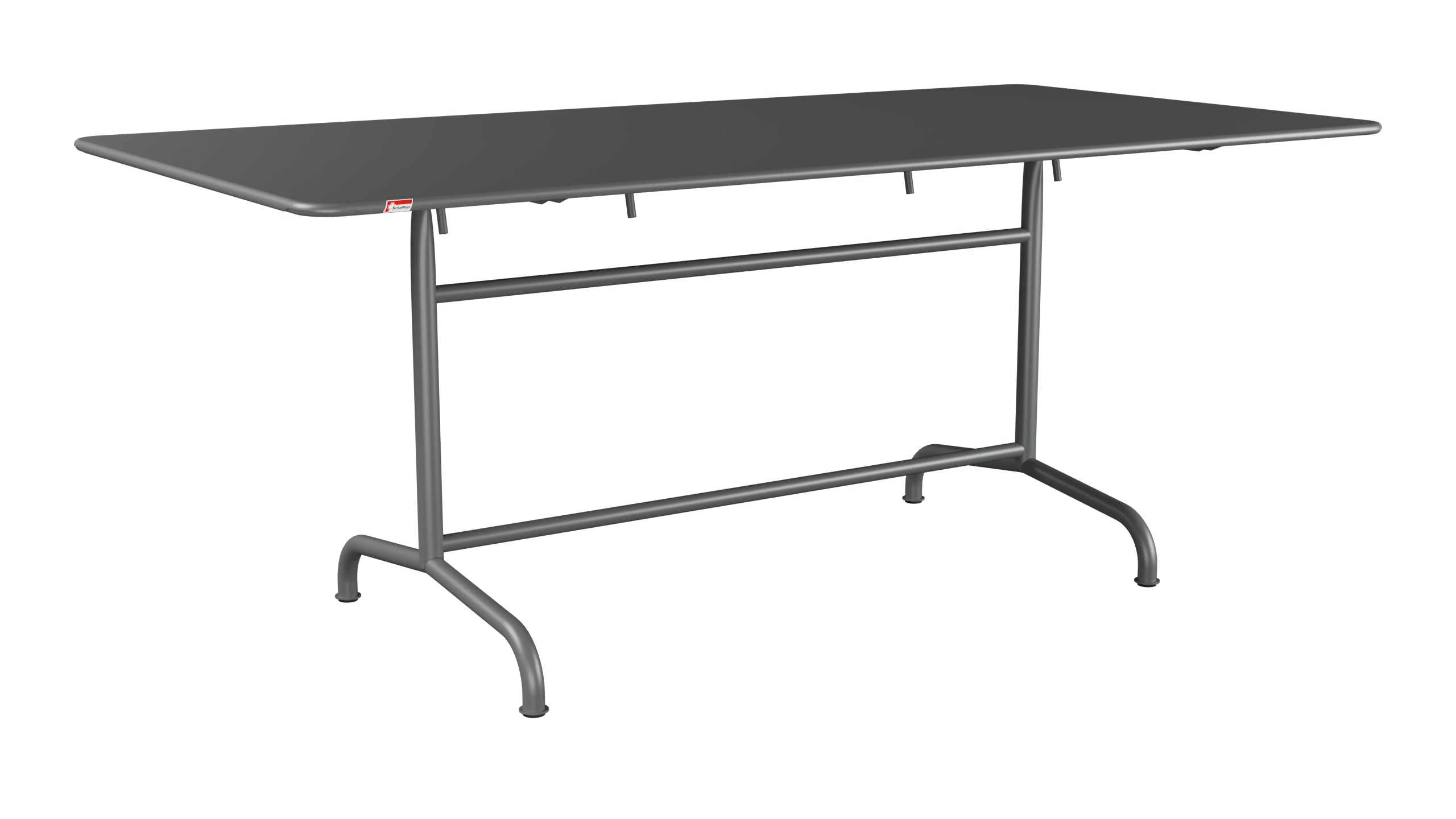 Rigi Metall-Gartentisch 180x90 klappbar in Graphit präsentiert im Onlineshop von KAQTU Design AG. Gartentisch ist von Schaffner
