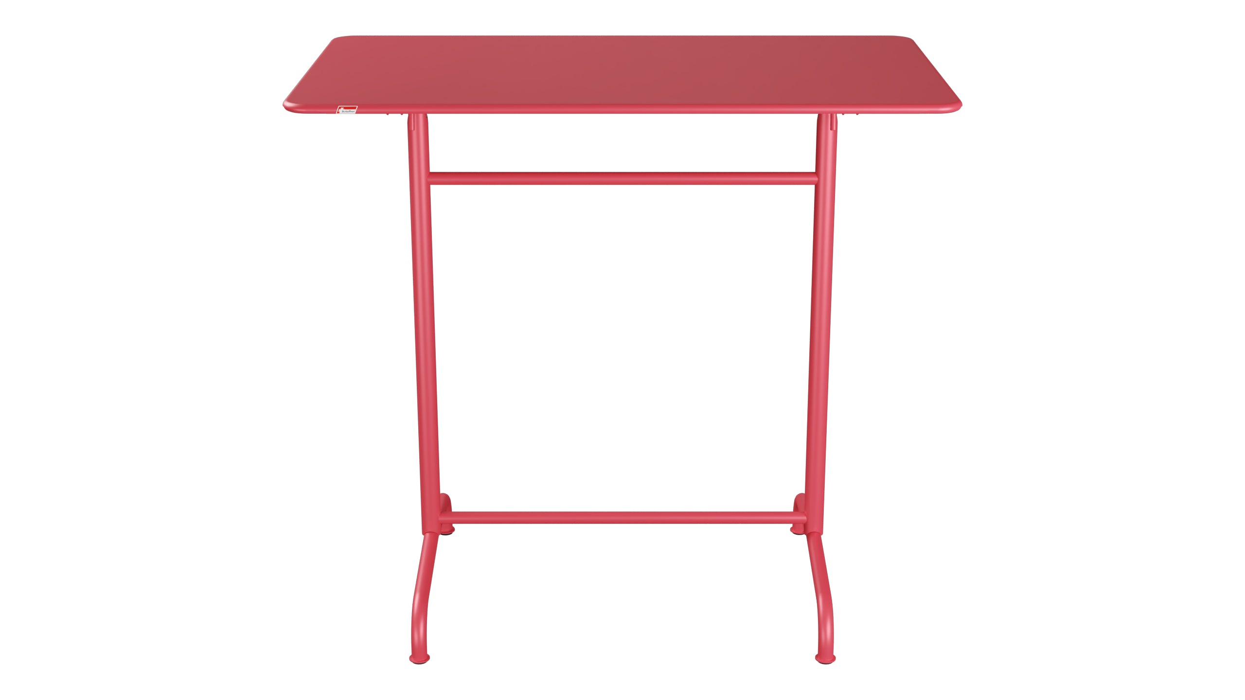 Rigi Metall-Stehtisch Outdoor 120x70 / 110 klappbar in Ahornrot präsentiert im Onlineshop von KAQTU Design AG. Hochtisch Outdoor ist von Schaffner