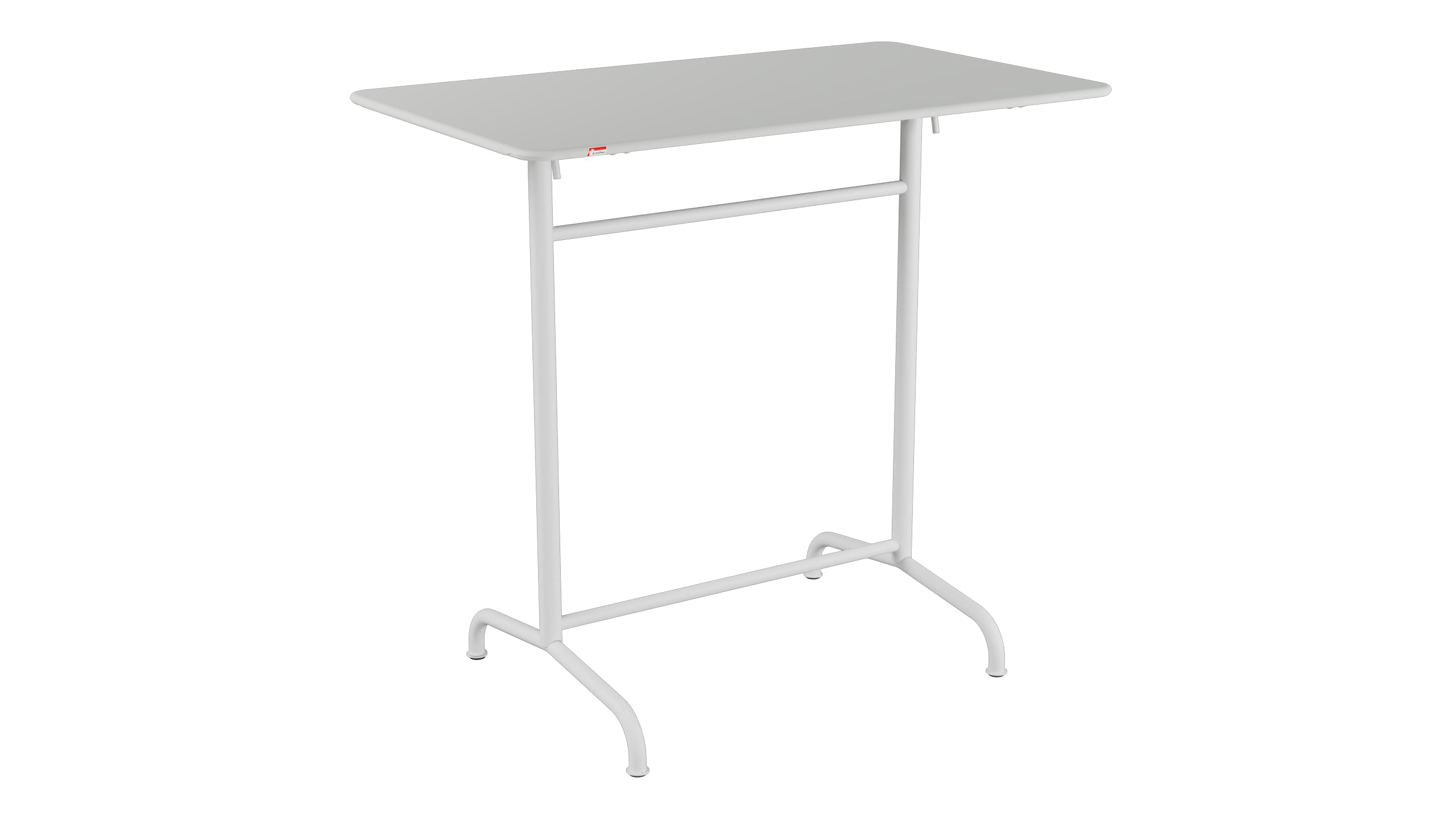 Rigi Metall-Stehtisch Outdoor 120x70 / 110 klappbar in Alusilber präsentiert im Onlineshop von KAQTU Design AG. Hochtisch Outdoor ist von Schaffner