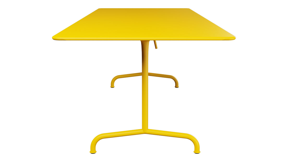 Rigi Metall-Gartentisch 240x90 klappbar in Gelb präsentiert im Onlineshop von KAQTU Design AG. Gartentisch ist von Schaffner