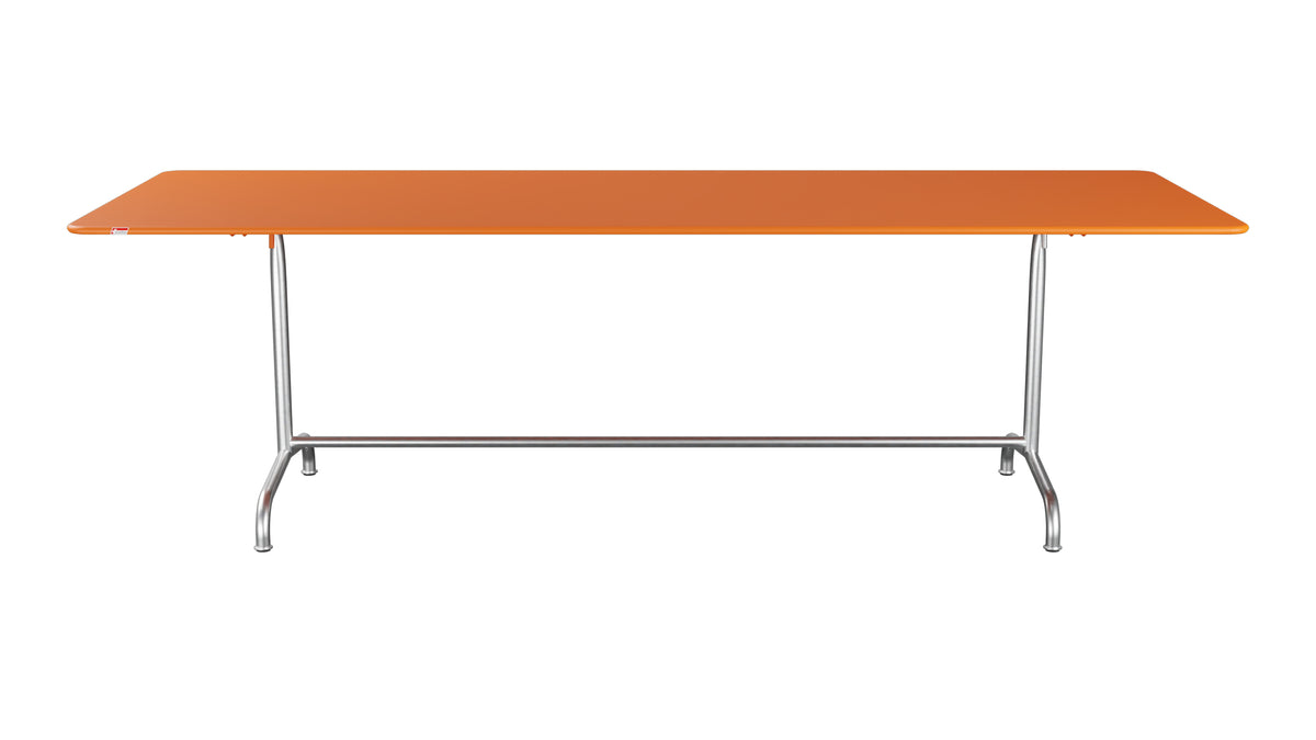 Rigi Metall-Gartentisch 240x90 klappbar in Orange präsentiert im Onlineshop von KAQTU Design AG. Gartentisch ist von Schaffner