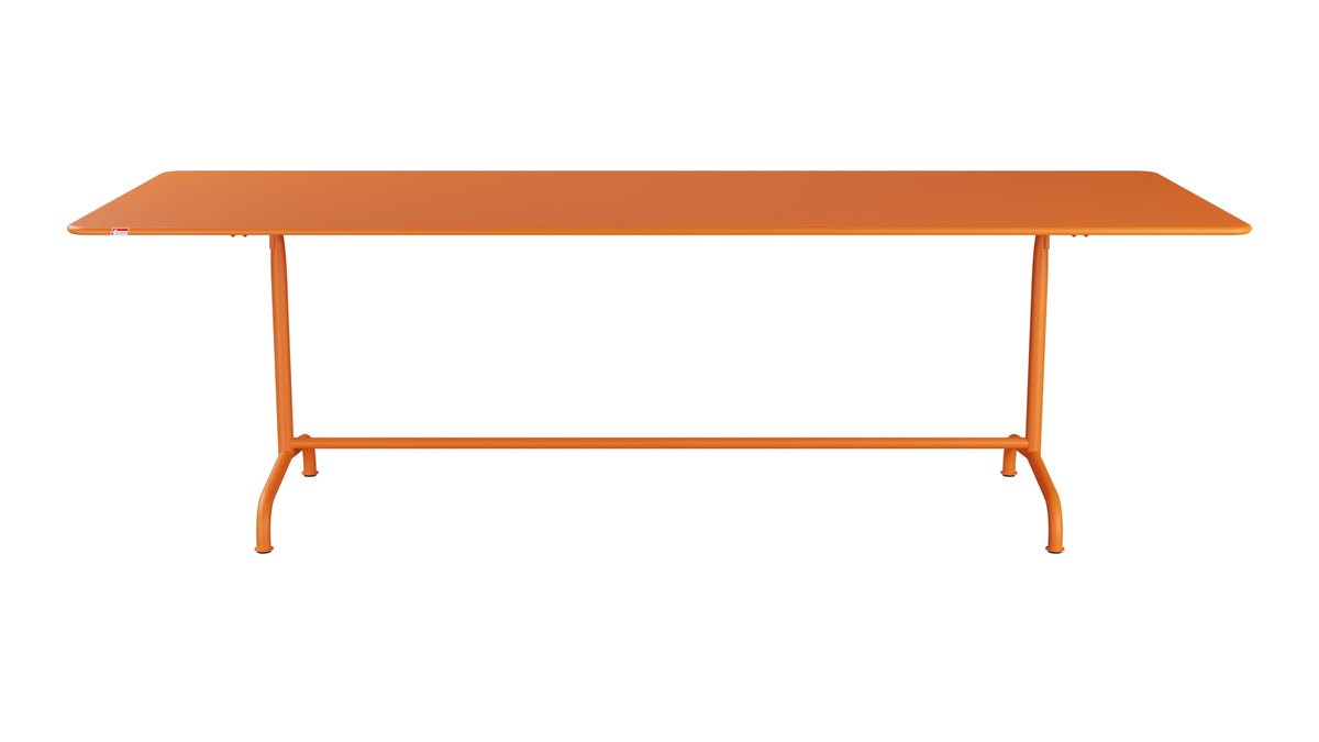 Rigi Metall-Gartentisch 240x90 klappbar in Orange präsentiert im Onlineshop von KAQTU Design AG. Gartentisch ist von Schaffner
