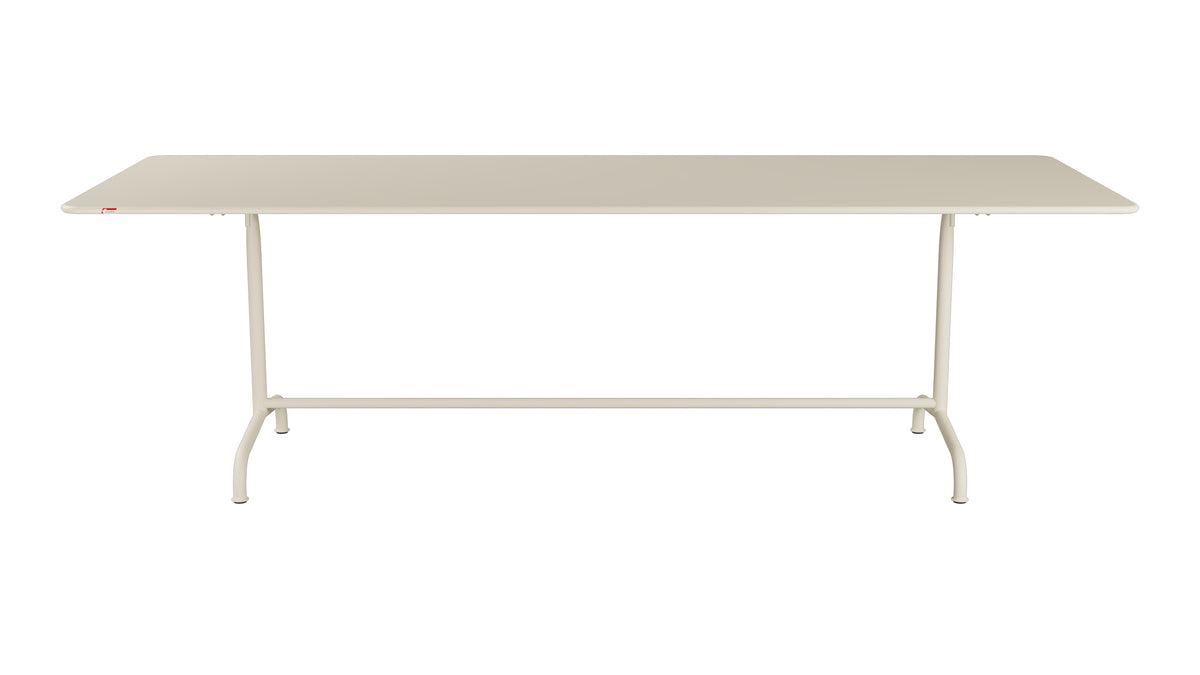 Rigi Metall-Gartentisch 240x90 klappbar in Pastellsand präsentiert im Onlineshop von KAQTU Design AG. Gartentisch ist von Schaffner