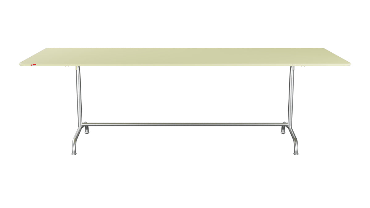 Rigi Metall-Gartentisch 240x90 klappbar in Buchsbaumgelb präsentiert im Onlineshop von KAQTU Design AG. Gartentisch ist von Schaffner