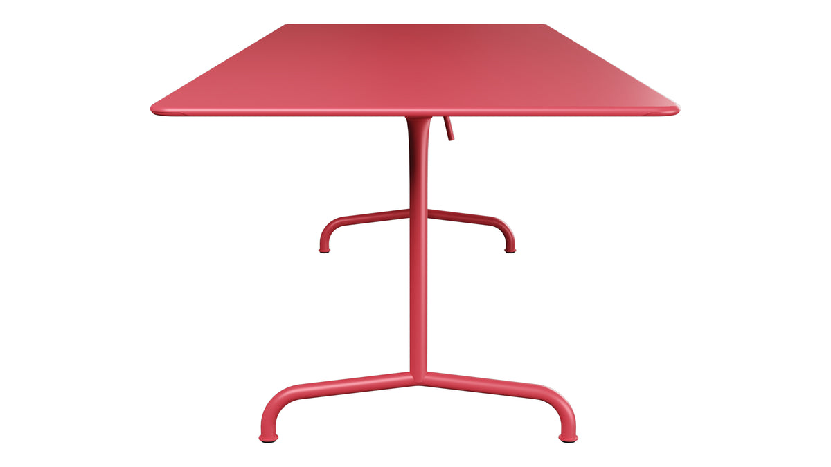 Rigi Metall-Gartentisch 240x90 klappbar in Ahornrot präsentiert im Onlineshop von KAQTU Design AG. Gartentisch ist von Schaffner