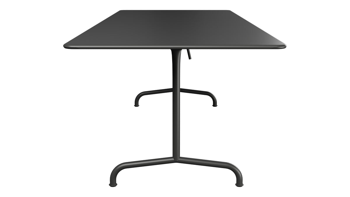 Rigi Metall-Gartentisch 240x90 klappbar in Anthrazit präsentiert im Onlineshop von KAQTU Design AG. Gartentisch ist von Schaffner