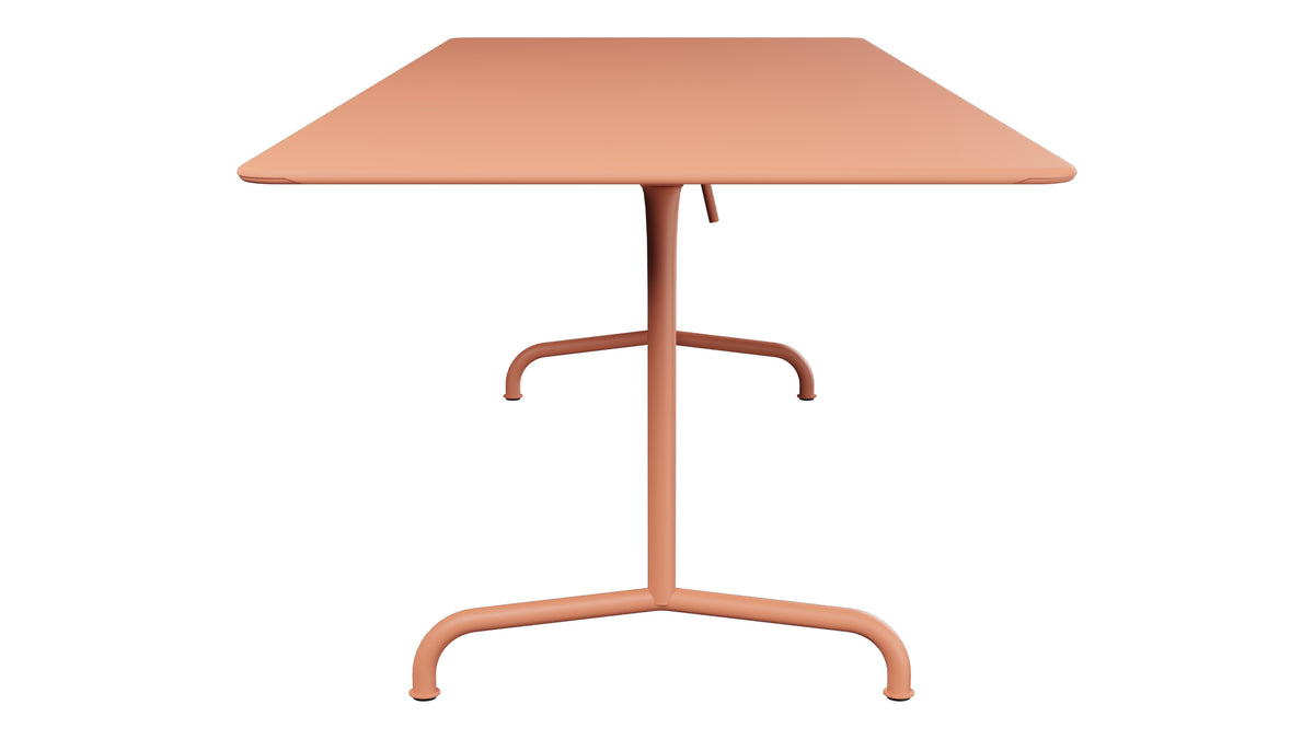Rigi Metall-Gartentisch 240x90 klappbar in Pastellterracotta präsentiert im Onlineshop von KAQTU Design AG. Gartentisch ist von Schaffner