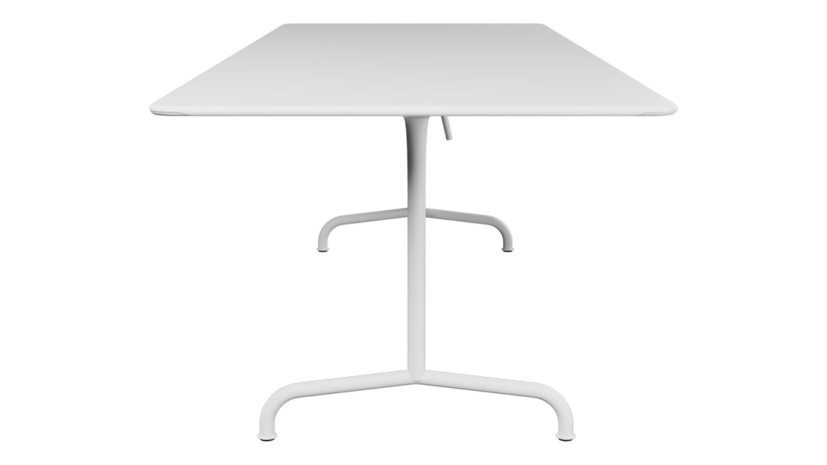 Rigi Metall-Gartentisch 240x90 klappbar in Weiss präsentiert im Onlineshop von KAQTU Design AG. Gartentisch ist von Schaffner