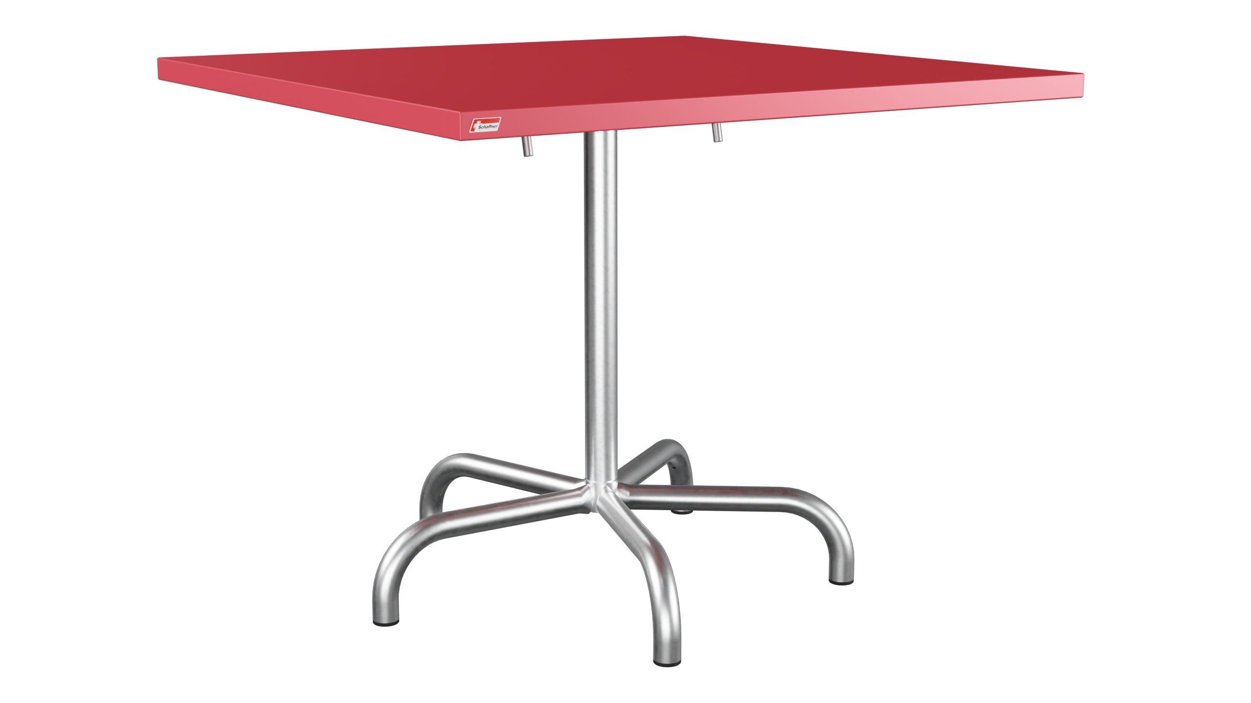 Säntis Metall-Gartentisch 90x90 klappbar in Ahornrot präsentiert im Onlineshop von KAQTU Design AG. Gartentisch ist von Schaffner