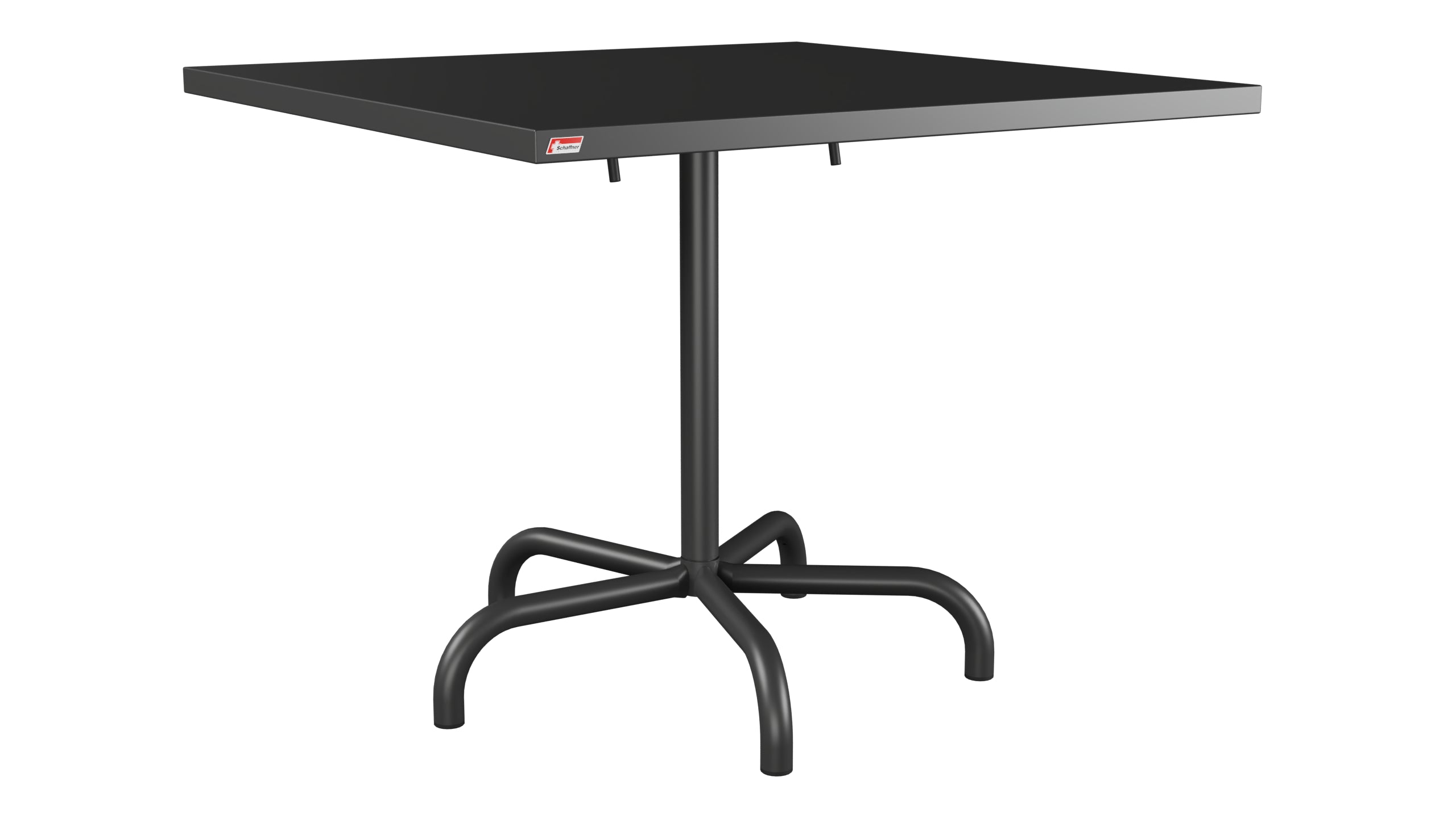 Säntis Metall-Gartentisch 90x90 klappbar in Anthrazit präsentiert im Onlineshop von KAQTU Design AG. Gartentisch ist von Schaffner