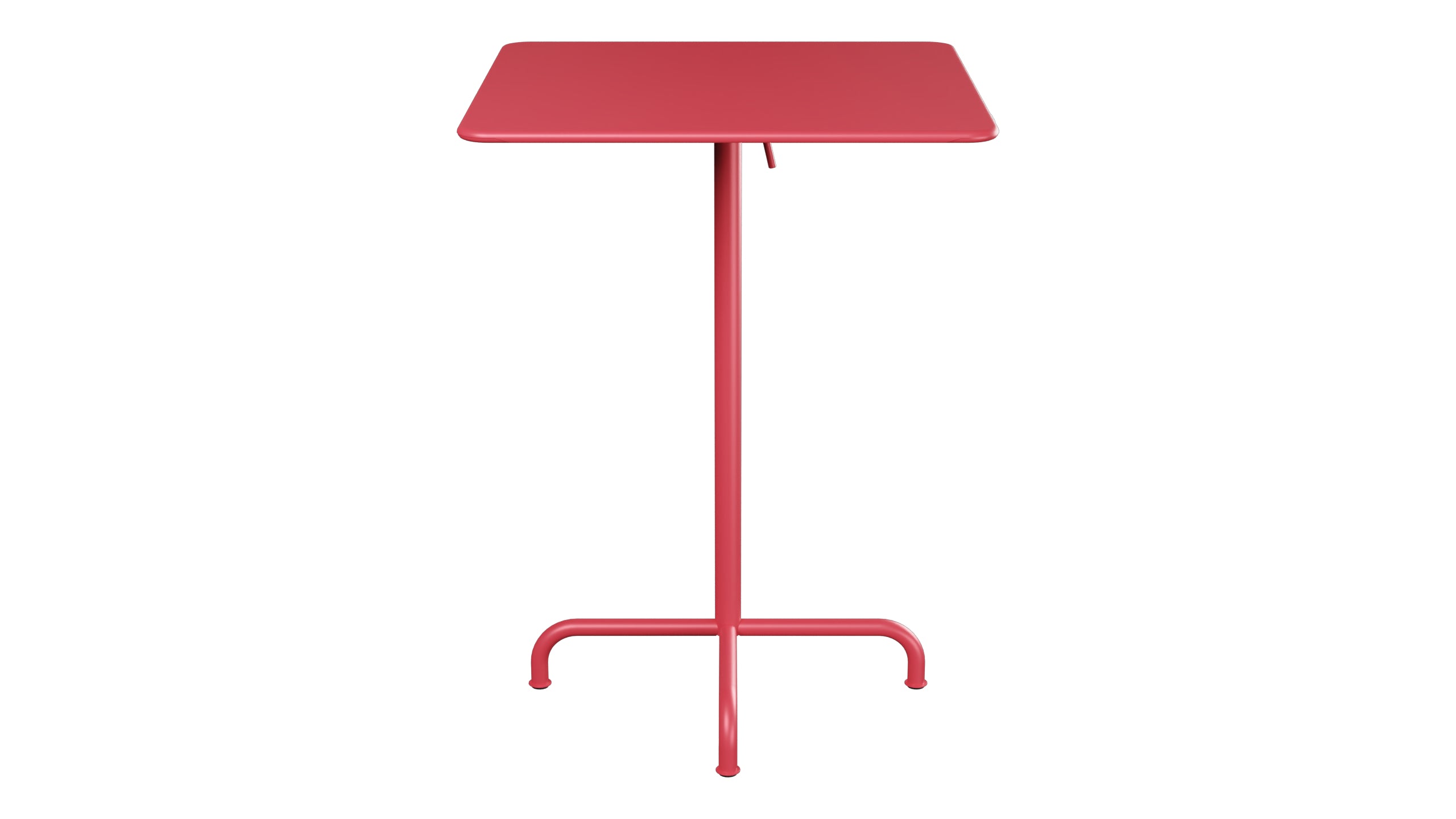 Rigi Metall-Stehtisch Outdoor 80x80 / 110 klappbar  in Ahornrot präsentiert im Onlineshop von KAQTU Design AG. Hochtisch Outdoor ist von Schaffner