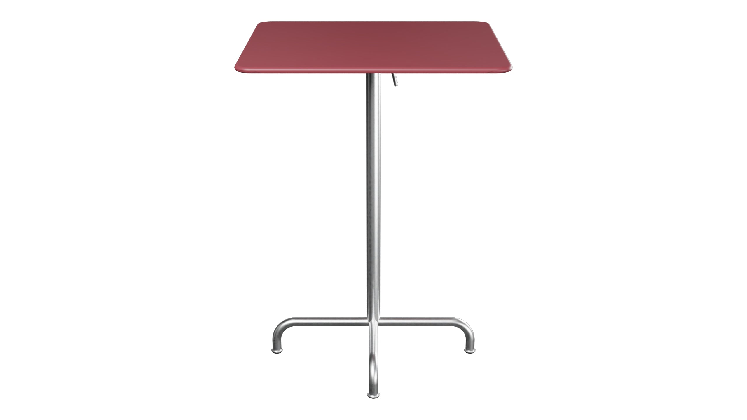 Rigi Metall-Stehtisch Outdoor 80x80 / 110 klappbar  in Bordeaux präsentiert im Onlineshop von KAQTU Design AG. Hochtisch Outdoor ist von Schaffner
