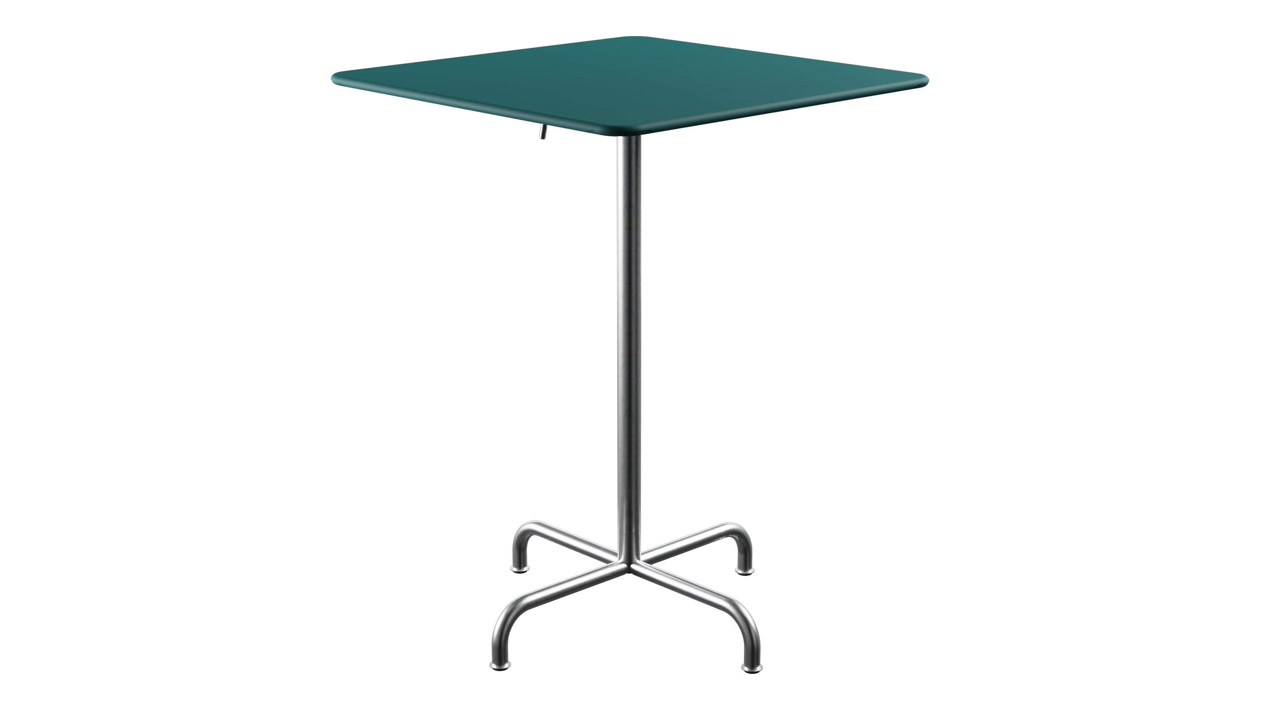 Rigi Metall-Stehtisch Outdoor 80x80 / 110 klappbar  in Kaliblau präsentiert im Onlineshop von KAQTU Design AG. Hochtisch Outdoor ist von Schaffner