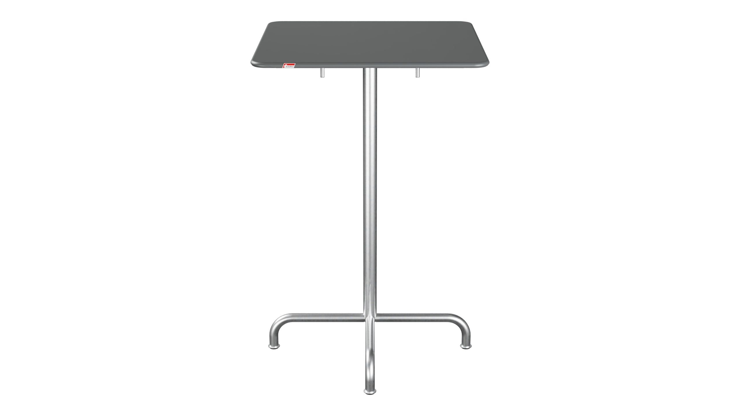 Rigi Metall-Stehtisch Outdoor 70x70 / 110 klappbar  in Graphit präsentiert im Onlineshop von KAQTU Design AG. Hochtisch Outdoor ist von Schaffner