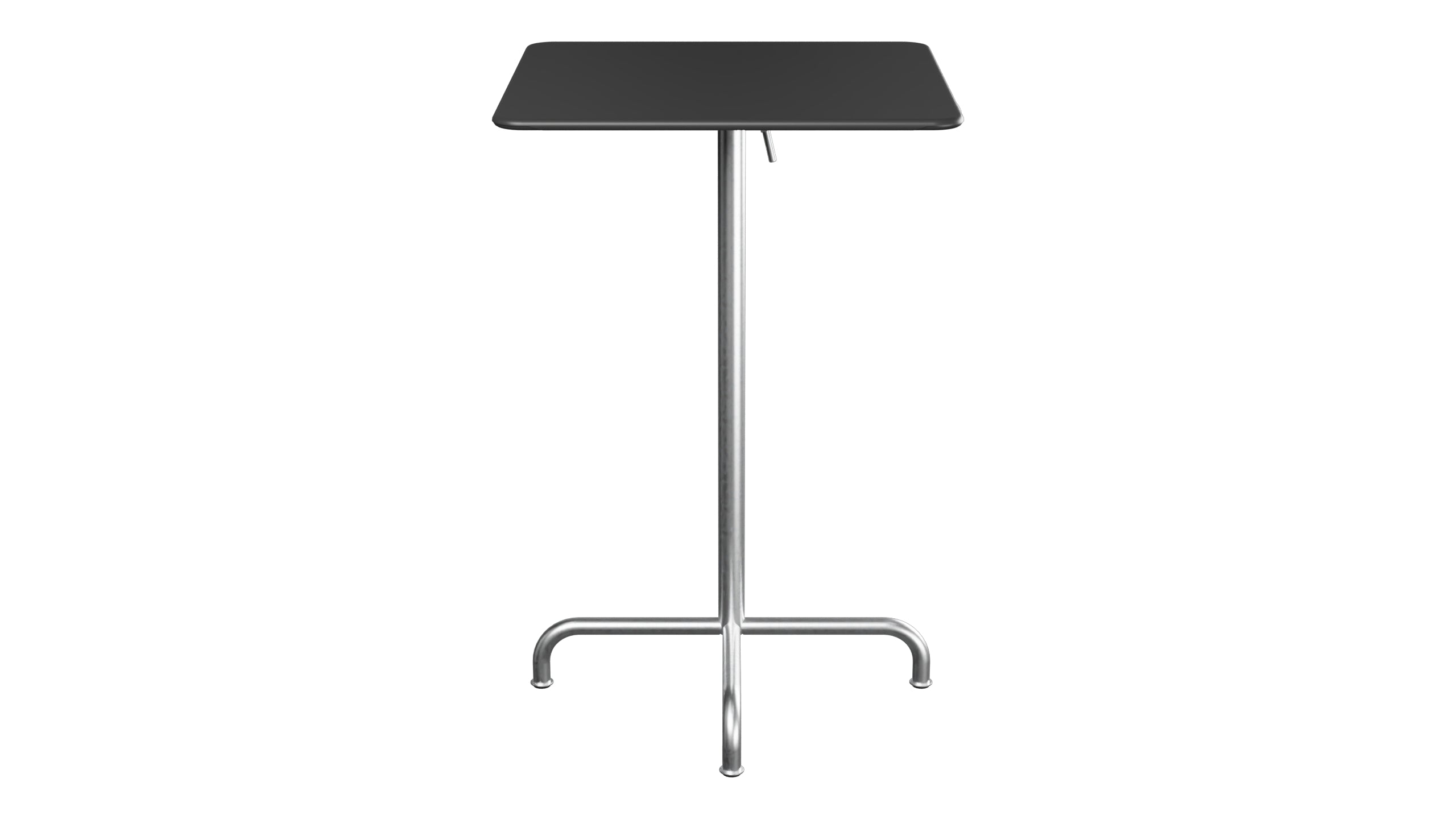 Rigi Metall-Stehtisch Outdoor 70x70 / 110 klappbar  in Anthrazit präsentiert im Onlineshop von KAQTU Design AG. Hochtisch Outdoor ist von Schaffner