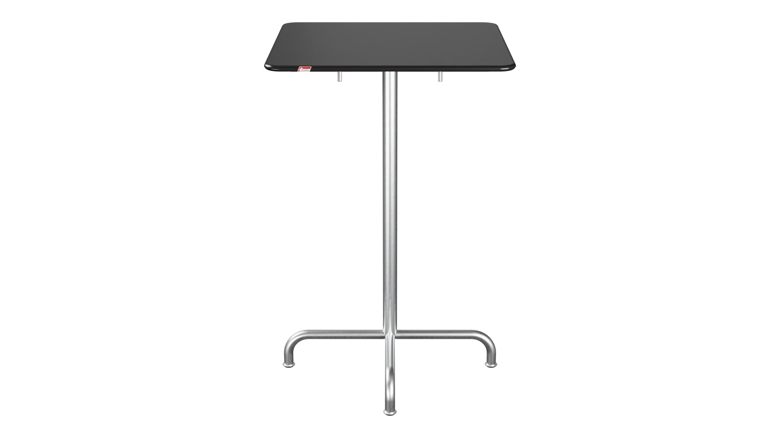 Rigi Metall-Stehtisch Outdoor 70x70 / 110 klappbar  in Schwarz präsentiert im Onlineshop von KAQTU Design AG. Hochtisch Outdoor ist von Schaffner