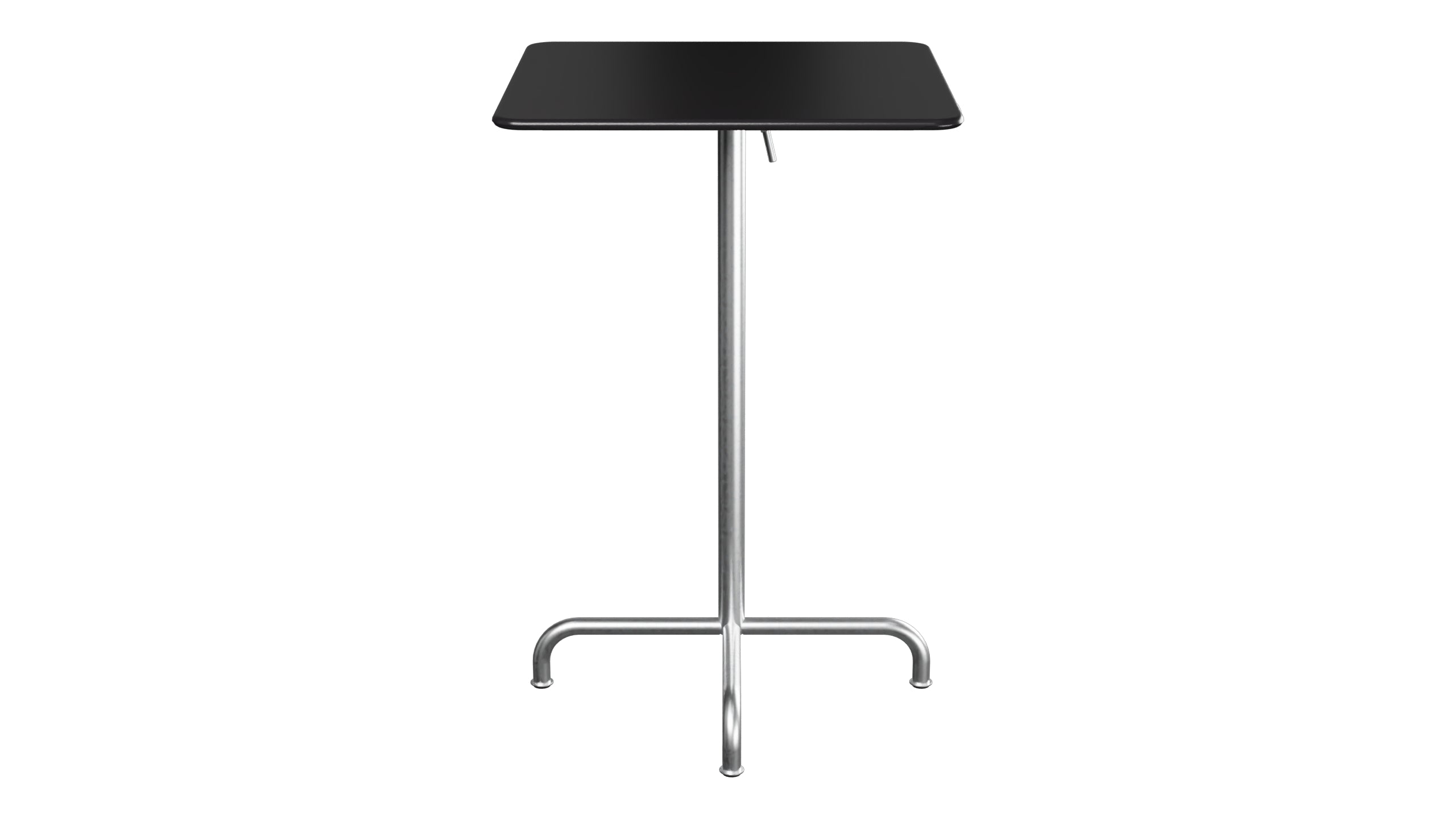 Rigi Metall-Stehtisch Outdoor 70x70 / 110 klappbar  in Schwarz präsentiert im Onlineshop von KAQTU Design AG. Hochtisch Outdoor ist von Schaffner