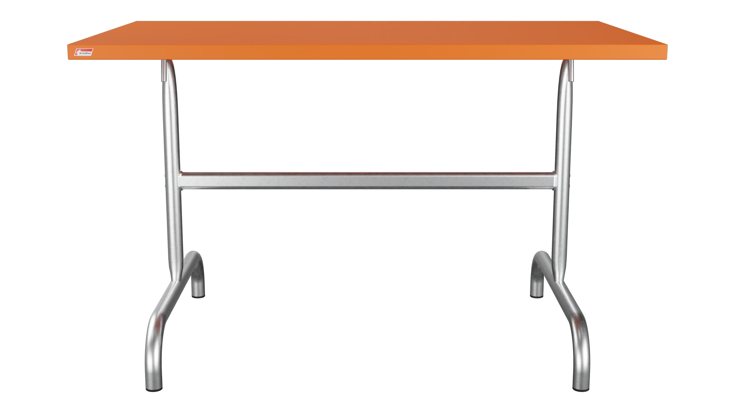 Säntis Metall-Gartentisch 117x70 klappbar in Orange präsentiert im Onlineshop von KAQTU Design AG. Gartentisch ist von Schaffner