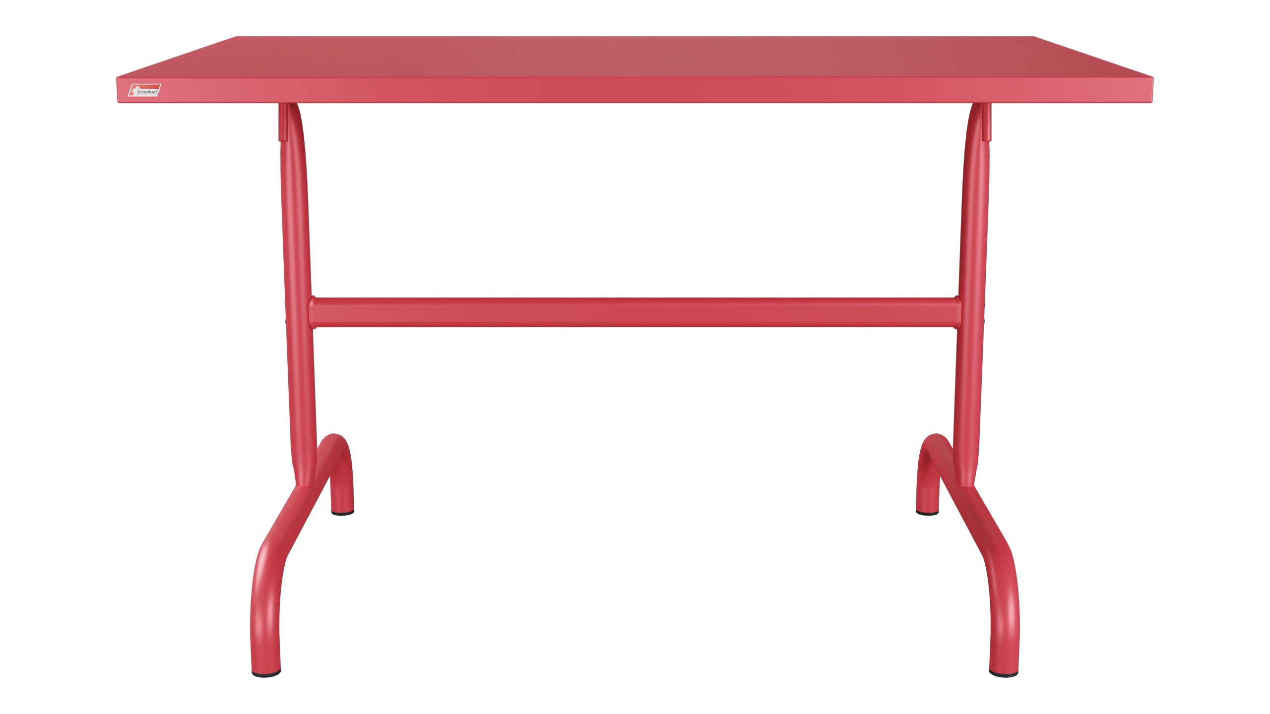 Säntis Metall-Gartentisch 117x70 klappbar in Ahornrot präsentiert im Onlineshop von KAQTU Design AG. Gartentisch ist von Schaffner