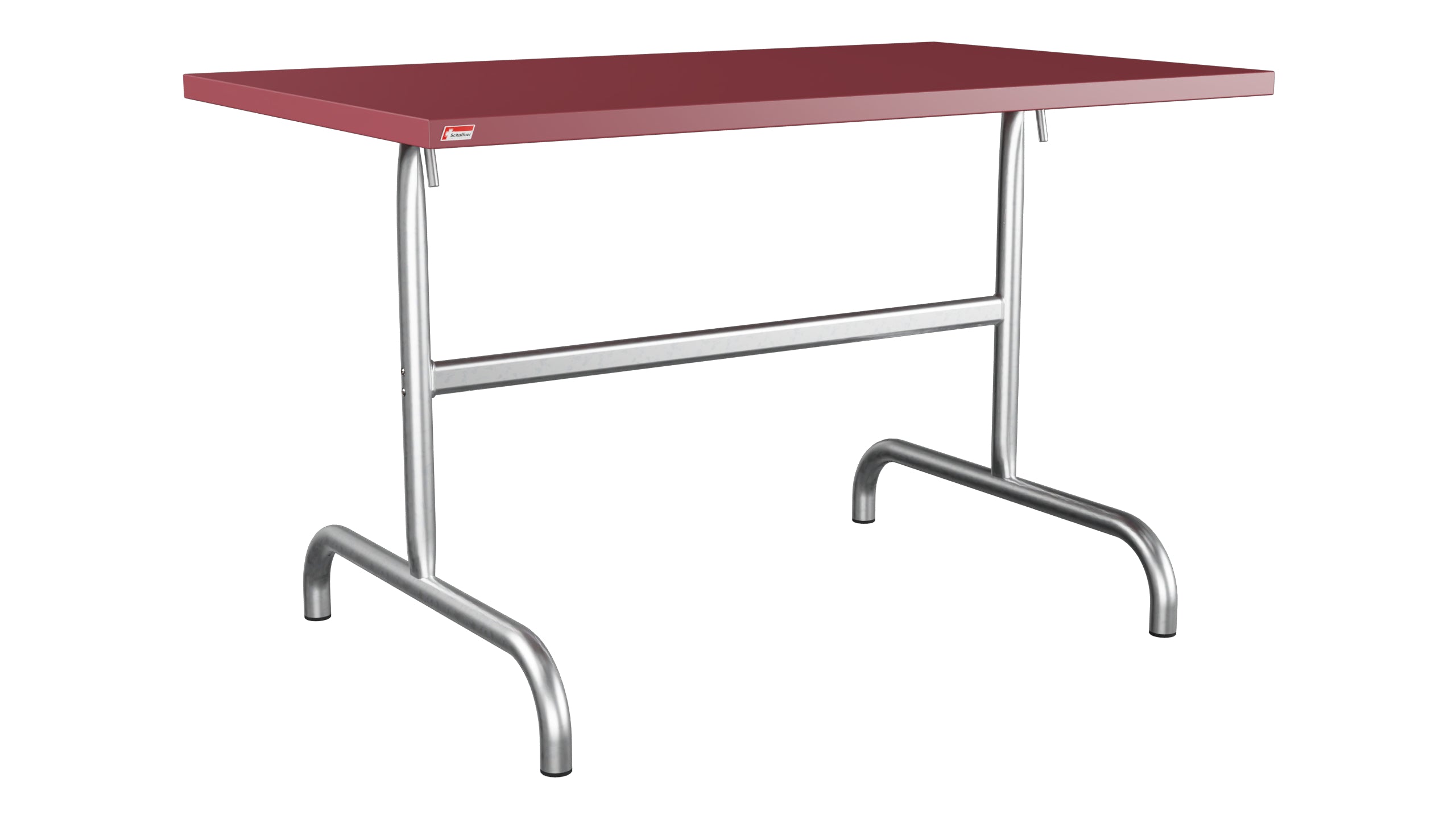 Säntis Metall-Gartentisch 117x70 klappbar in Bordeaux präsentiert im Onlineshop von KAQTU Design AG. Gartentisch ist von Schaffner