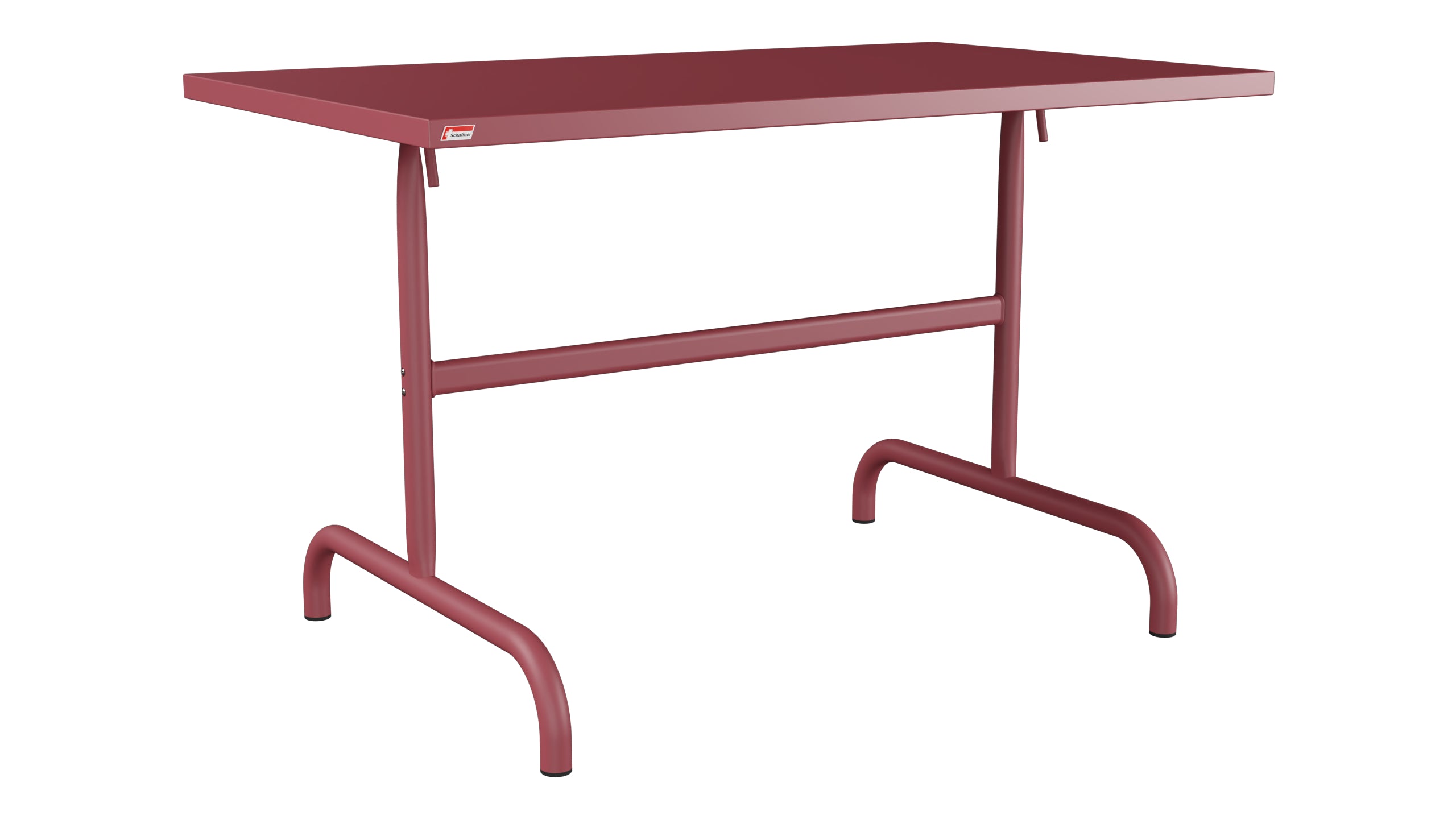 Säntis Metall-Gartentisch 117x70 klappbar in Bordeaux präsentiert im Onlineshop von KAQTU Design AG. Gartentisch ist von Schaffner