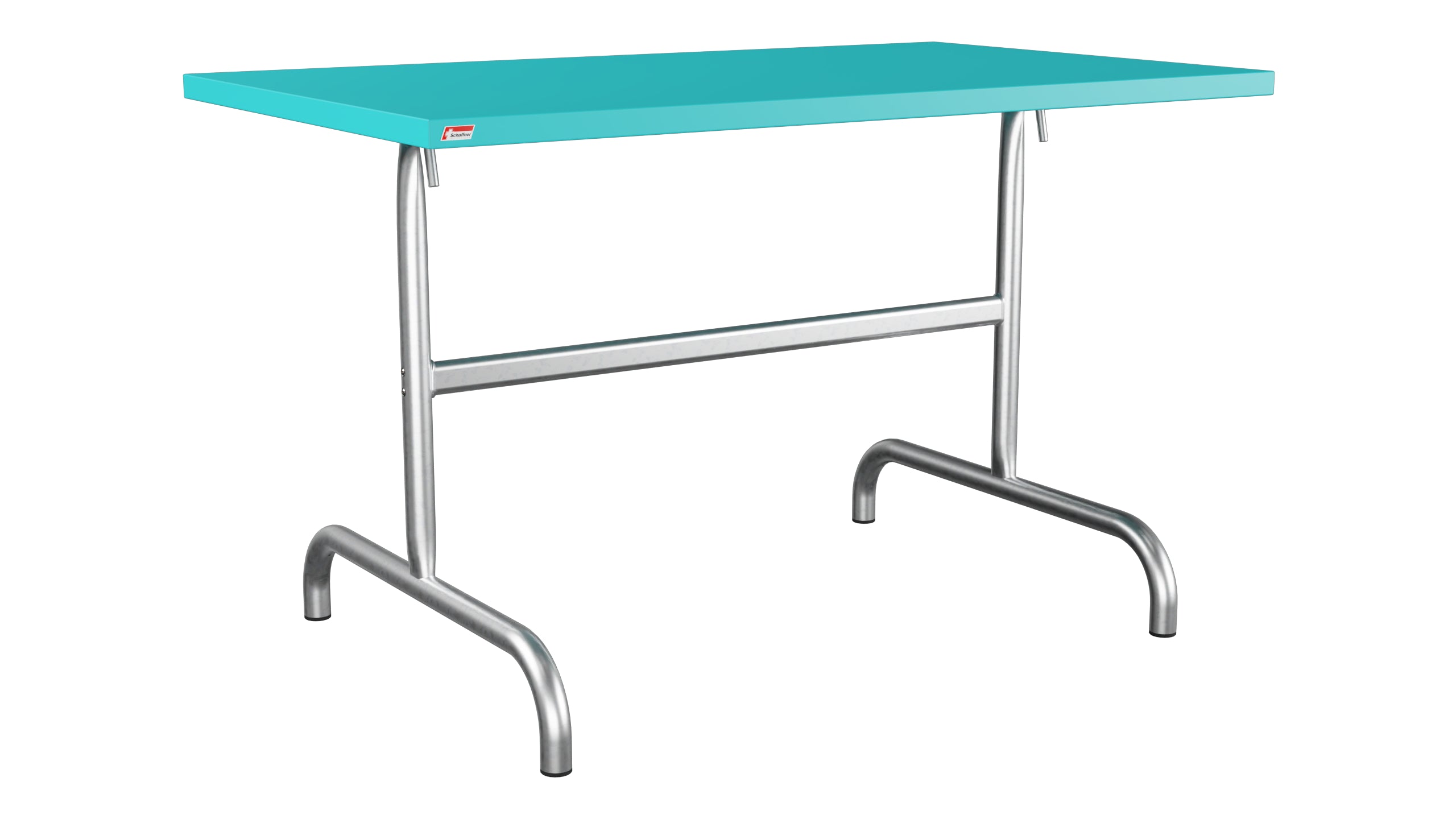 Säntis Metall-Gartentisch 117x70 klappbar in Türkis präsentiert im Onlineshop von KAQTU Design AG. Gartentisch ist von Schaffner