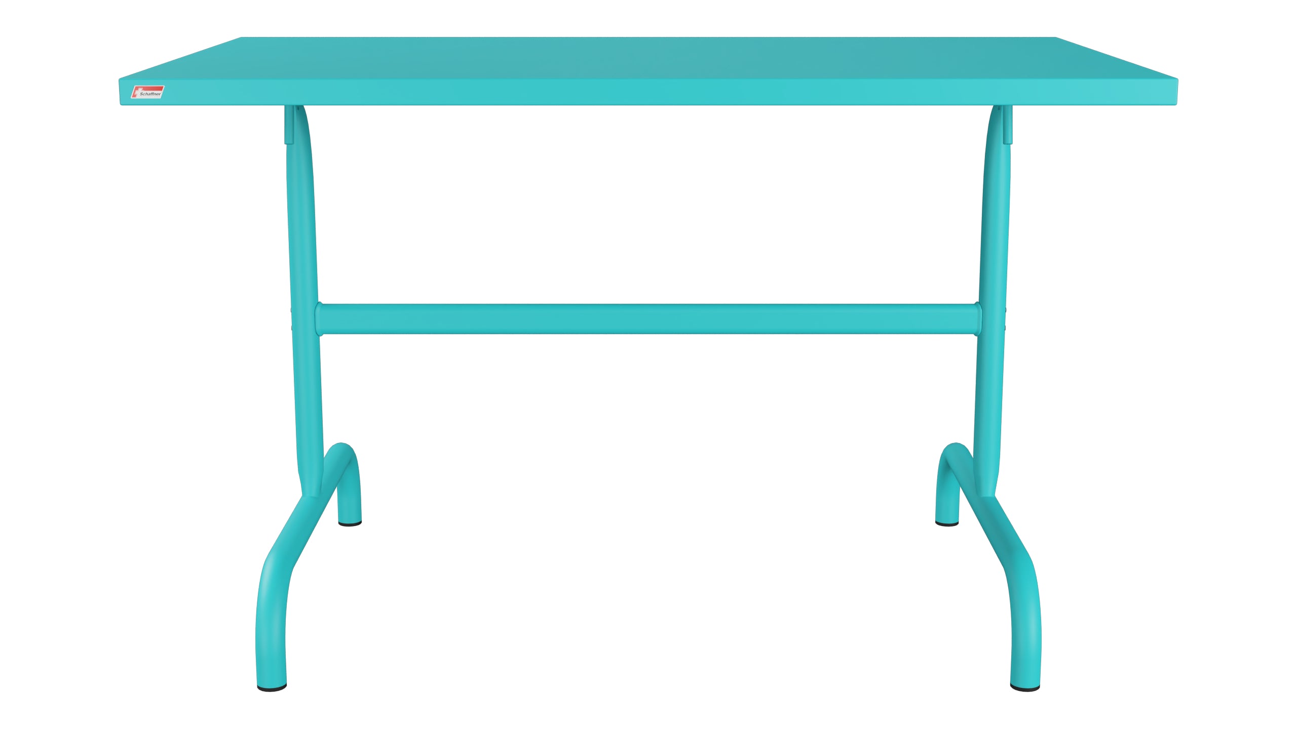Säntis Metall-Gartentisch 117x70 klappbar in Türkis präsentiert im Onlineshop von KAQTU Design AG. Gartentisch ist von Schaffner