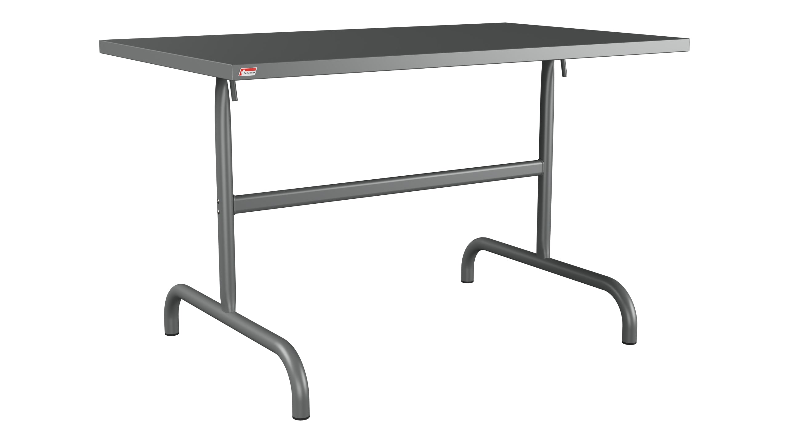 Säntis Metall-Gartentisch 117x70 klappbar in Graphit präsentiert im Onlineshop von KAQTU Design AG. Gartentisch ist von Schaffner