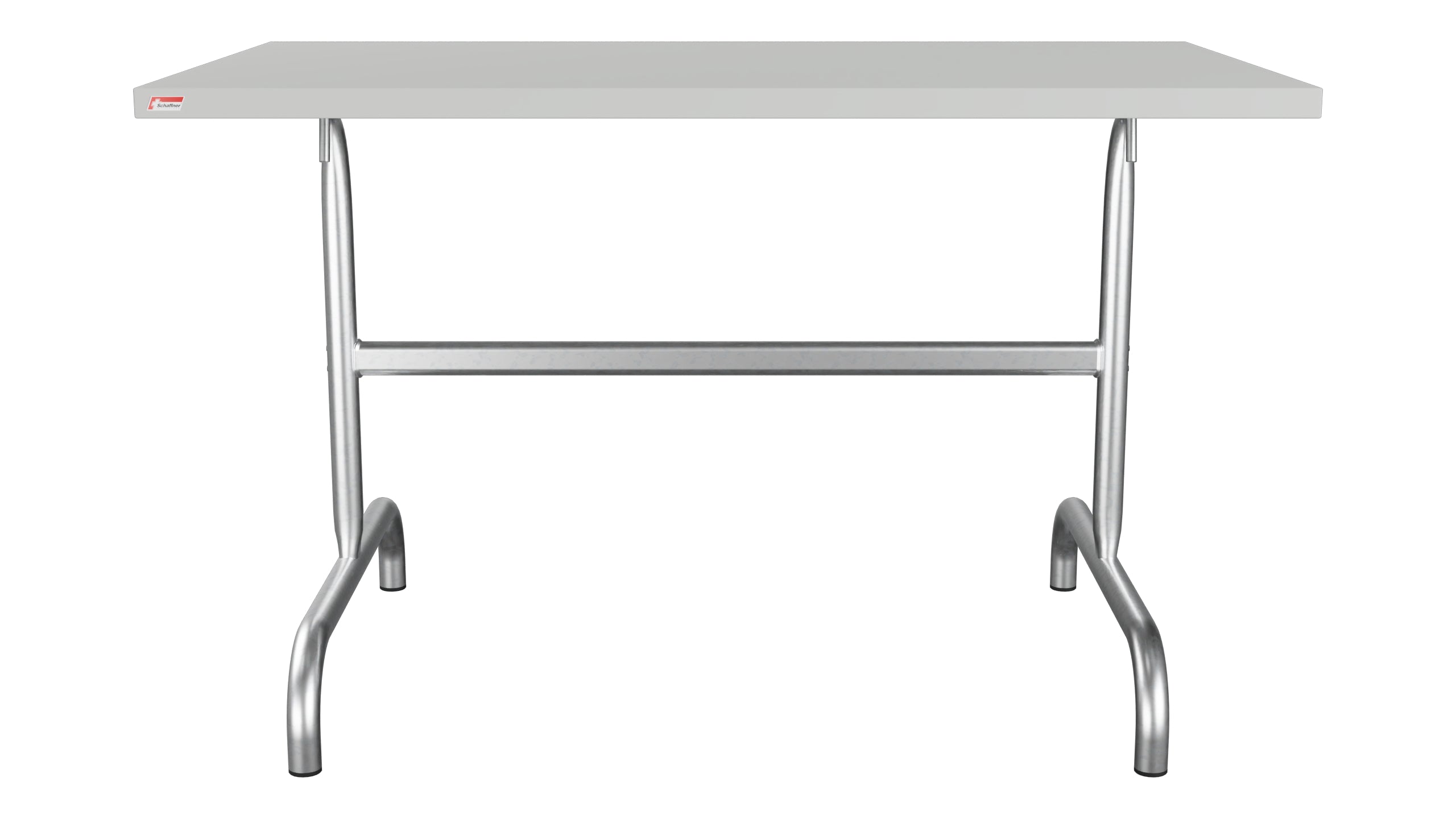 Säntis Metall-Gartentisch 117x70 klappbar in Alusilber präsentiert im Onlineshop von KAQTU Design AG. Gartentisch ist von Schaffner