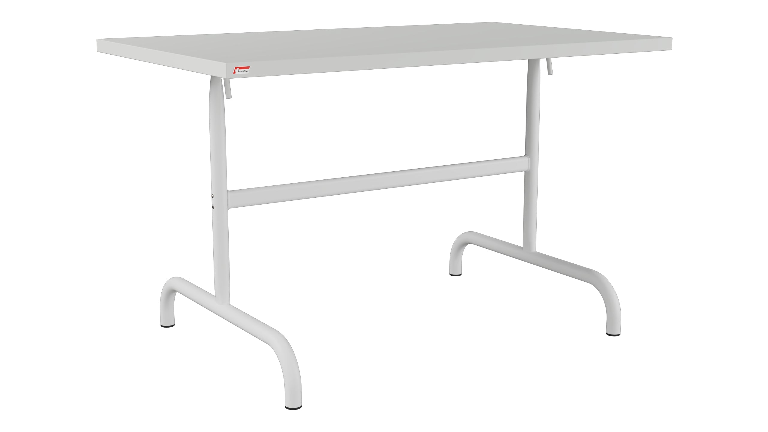 Säntis Metall-Gartentisch 117x70 klappbar in Alusilber präsentiert im Onlineshop von KAQTU Design AG. Gartentisch ist von Schaffner