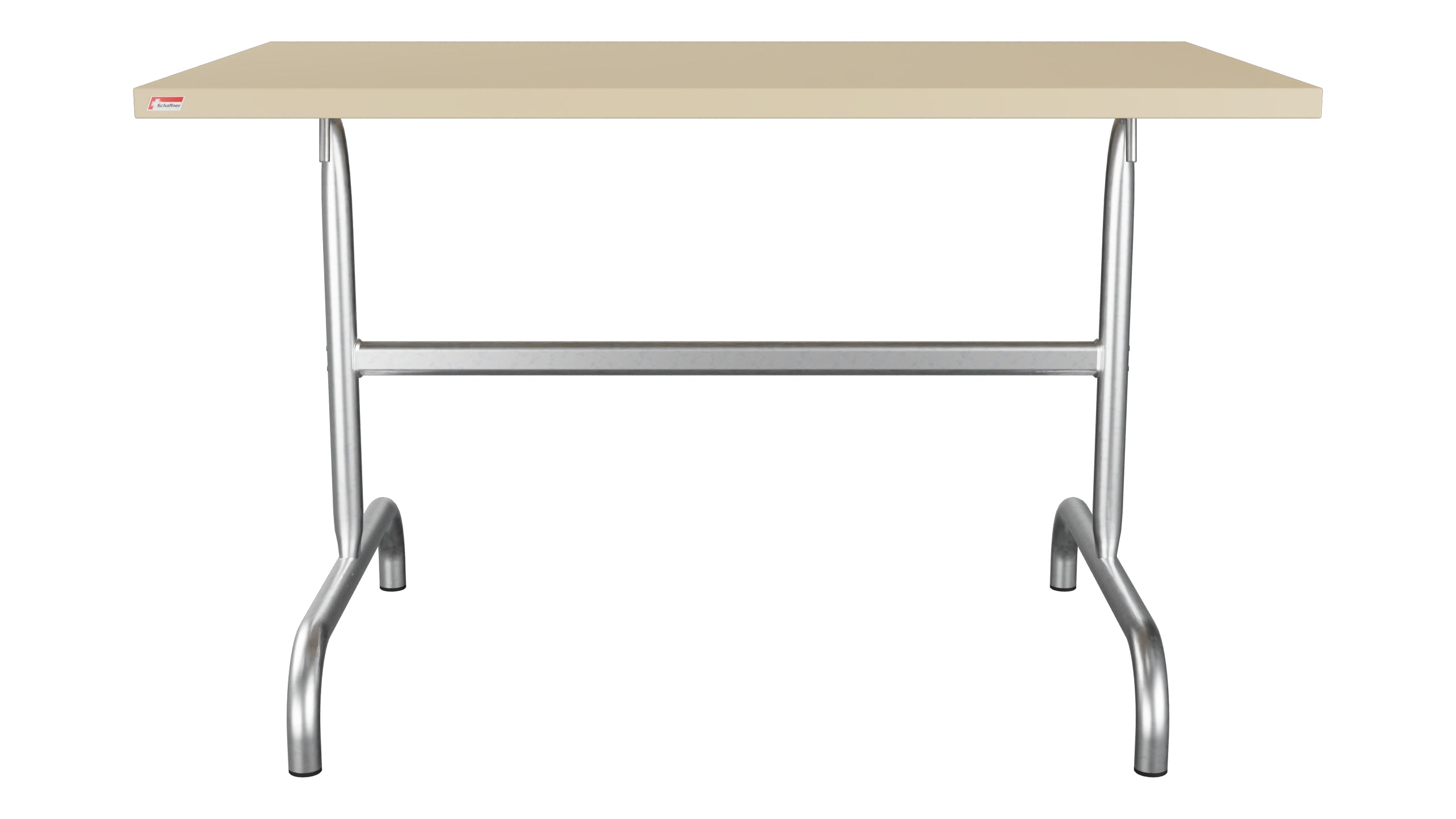 Säntis Metall-Gartentisch 117x70 klappbar in Pastellbraun präsentiert im Onlineshop von KAQTU Design AG. Gartentisch ist von Schaffner
