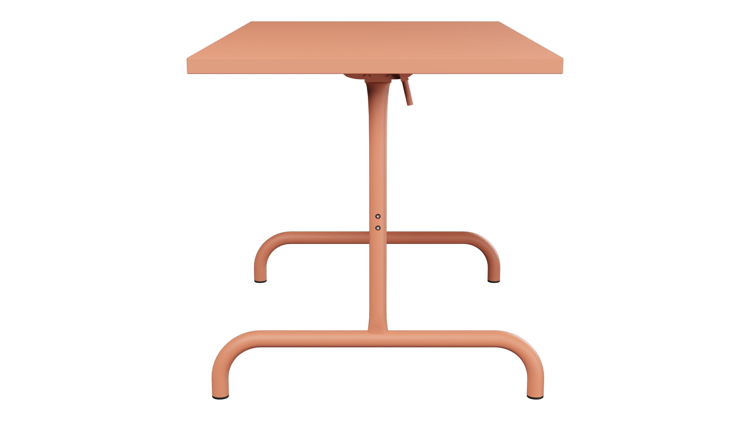 Säntis Metall-Gartentisch 117x70 klappbar in Pastellterracotta präsentiert im Onlineshop von KAQTU Design AG. Gartentisch ist von Schaffner