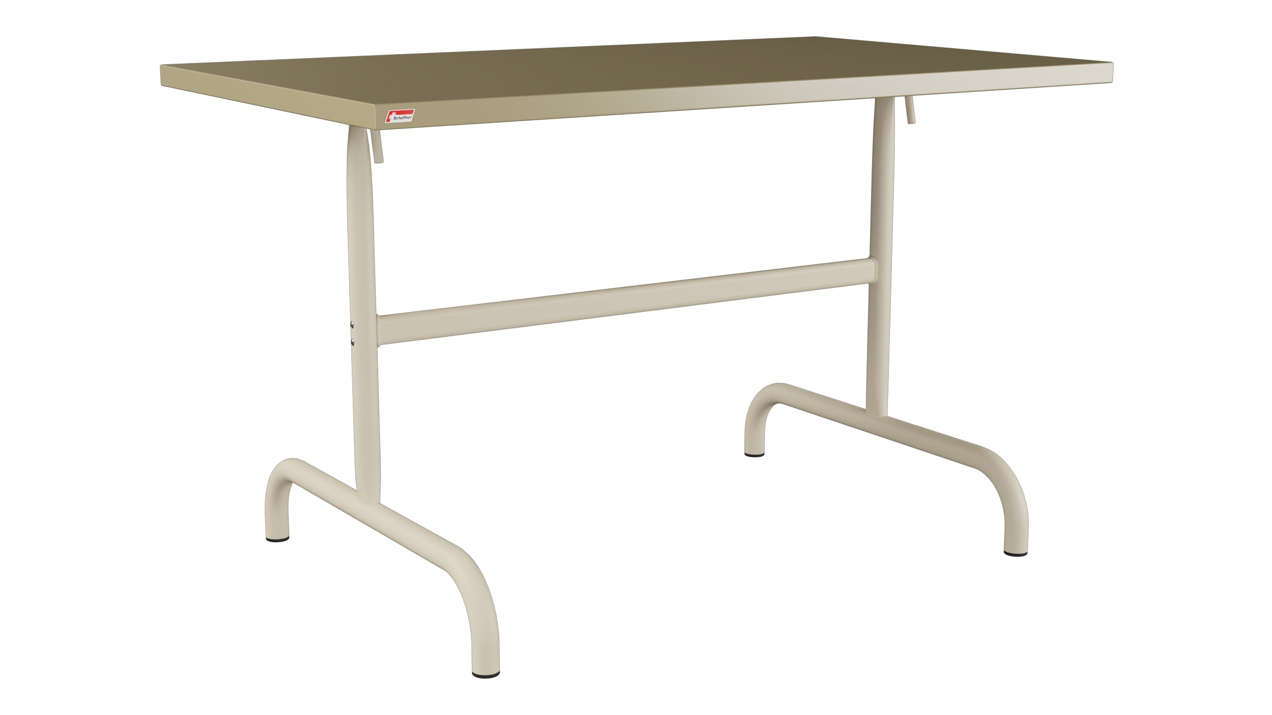 Säntis Metall-Gartentisch 117x70 klappbar in Champagner präsentiert im Onlineshop von KAQTU Design AG. Gartentisch ist von Schaffner