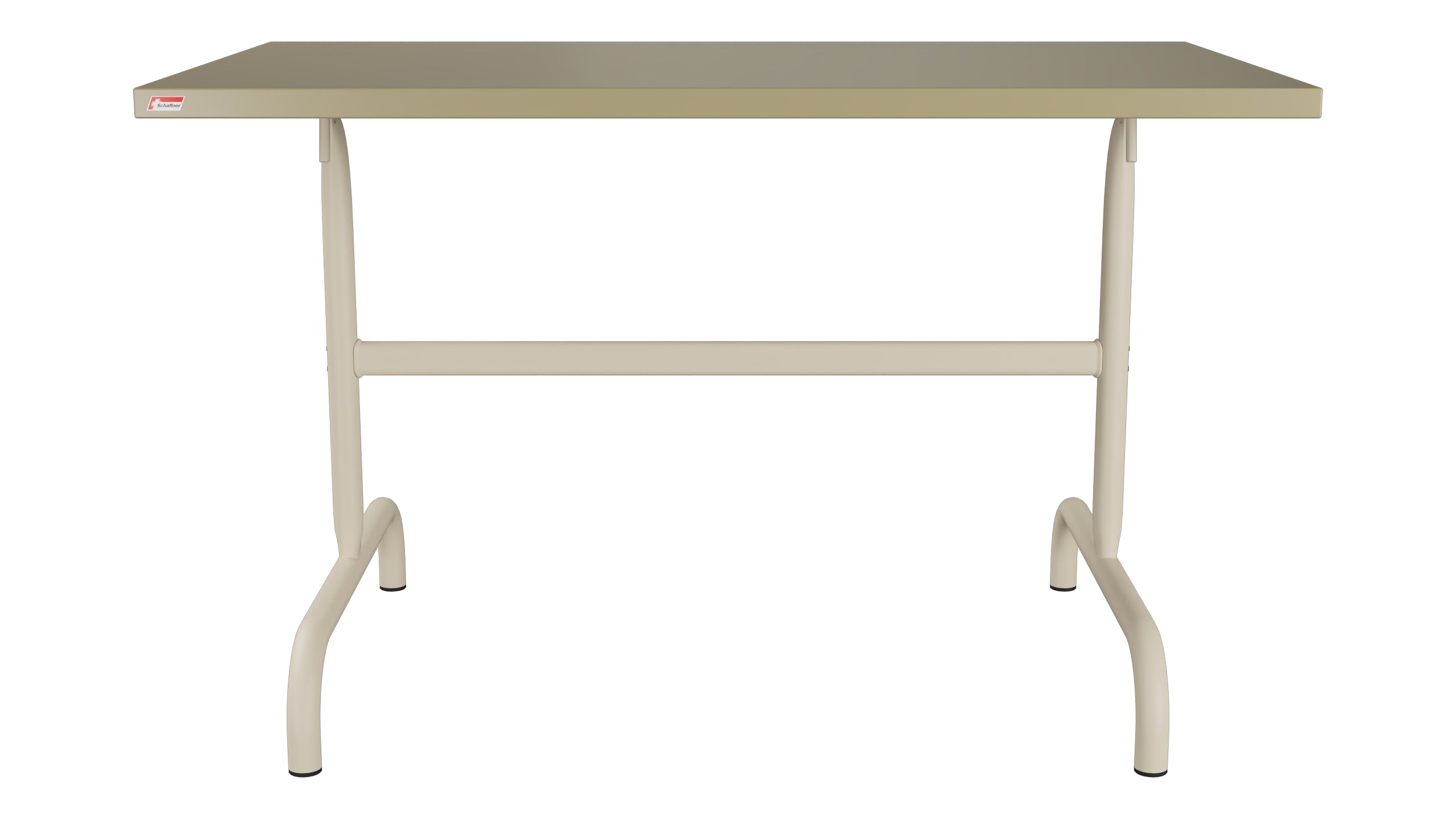 Säntis Metall-Gartentisch 117x70 klappbar in Champagner präsentiert im Onlineshop von KAQTU Design AG. Gartentisch ist von Schaffner
