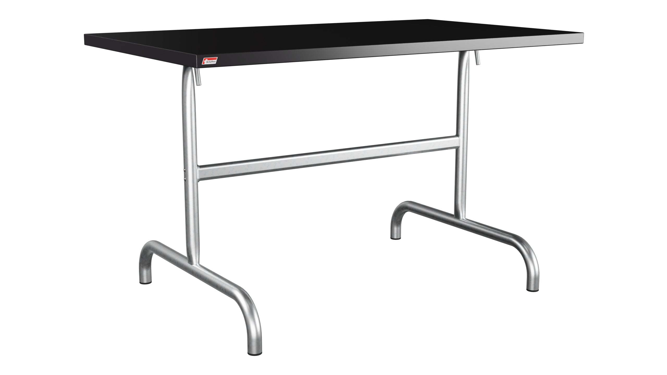 Säntis Metall-Gartentisch 117x70 klappbar in Schwarz präsentiert im Onlineshop von KAQTU Design AG. Gartentisch ist von Schaffner