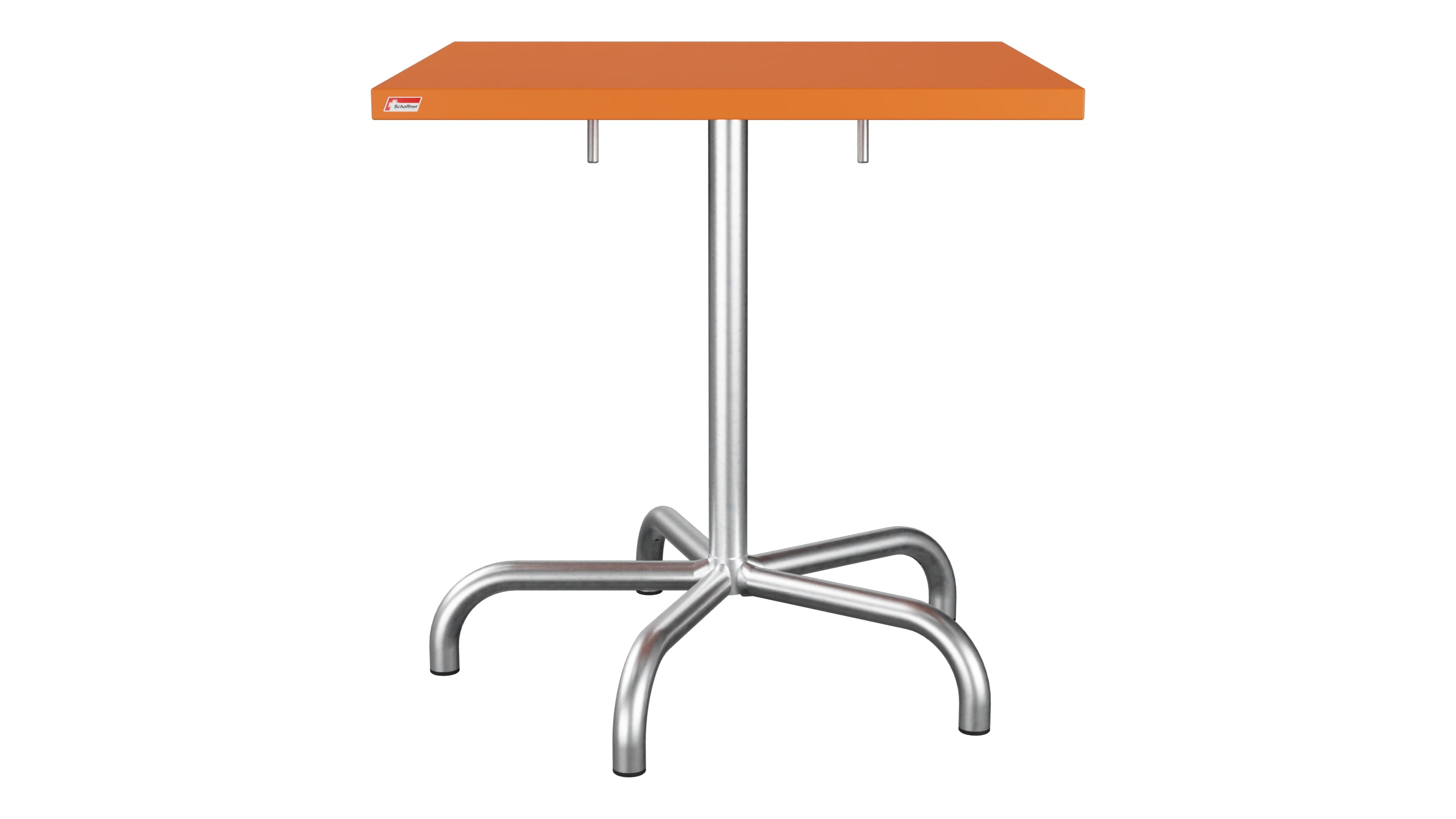 Säntis Metall-Gartentisch 70x70 klappbar in Orange präsentiert im Onlineshop von KAQTU Design AG. Gartentisch ist von Schaffner