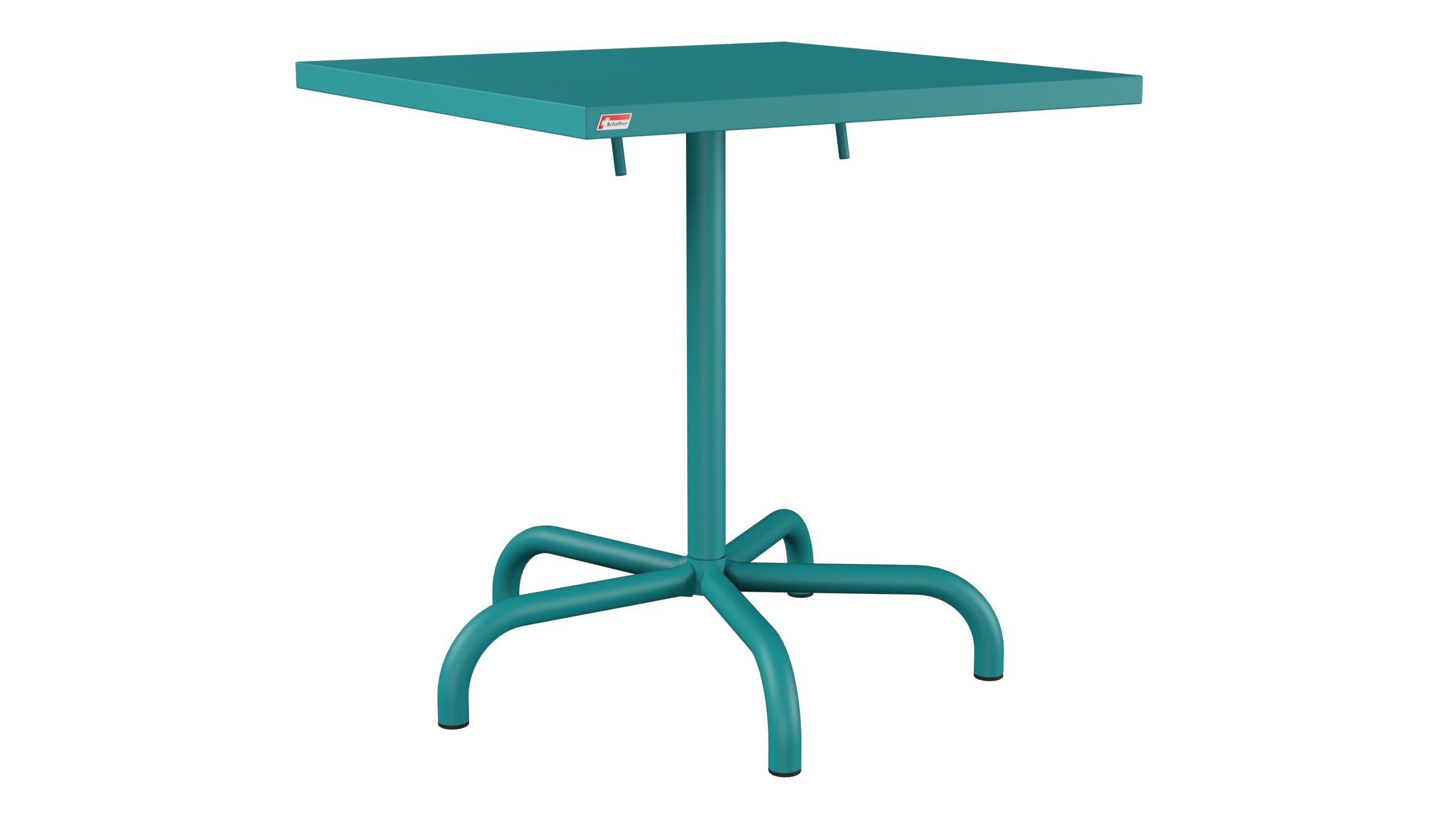 Säntis Metall-Gartentisch 70x70 klappbar in Kaliblau präsentiert im Onlineshop von KAQTU Design AG. Gartentisch ist von Schaffner