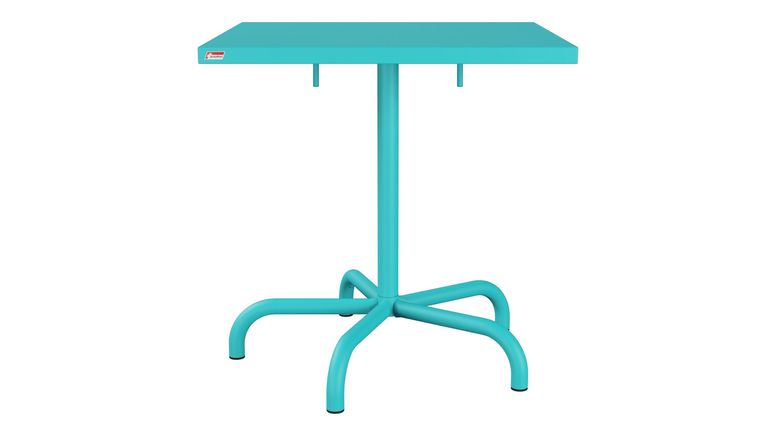 Säntis Metall-Gartentisch 70x70 klappbar in Türkis präsentiert im Onlineshop von KAQTU Design AG. Gartentisch ist von Schaffner