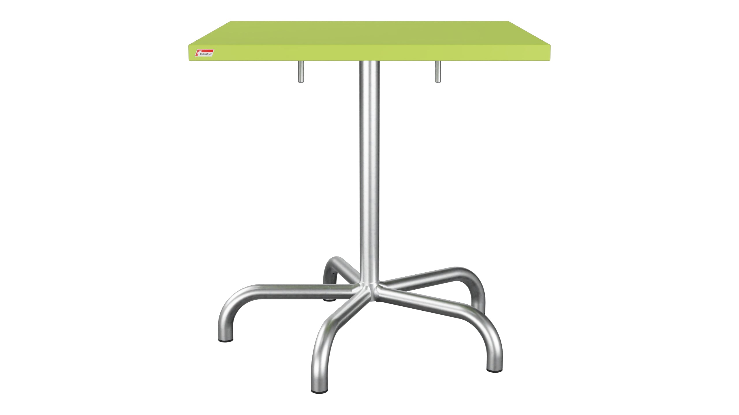 Säntis Metall-Gartentisch 70x70 klappbar in Hellgrün präsentiert im Onlineshop von KAQTU Design AG. Gartentisch ist von Schaffner