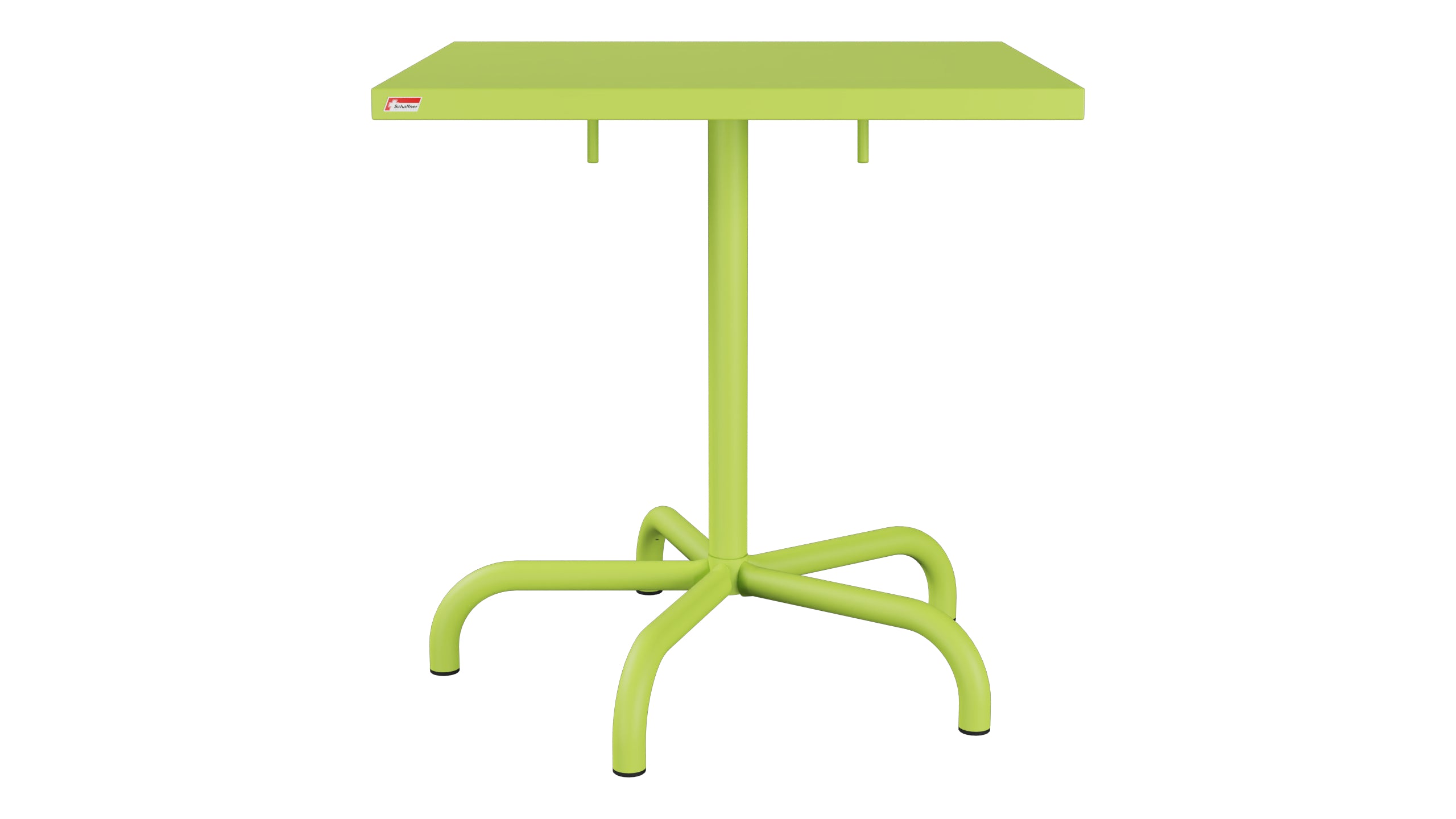 Säntis Metall-Gartentisch 70x70 klappbar in Hellgrün präsentiert im Onlineshop von KAQTU Design AG. Gartentisch ist von Schaffner