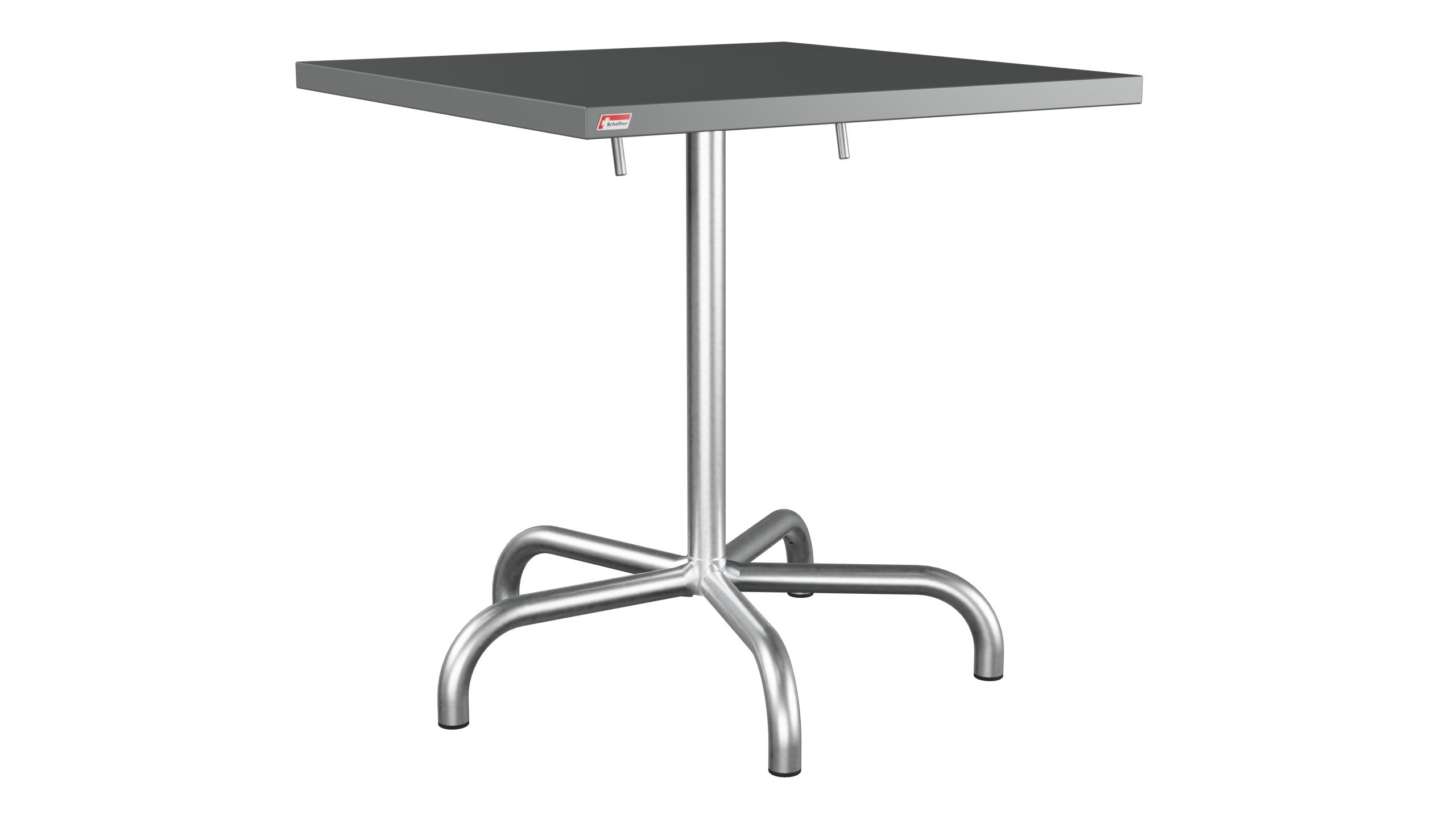 Säntis Metall-Gartentisch 70x70 klappbar in Graphit präsentiert im Onlineshop von KAQTU Design AG. Gartentisch ist von Schaffner