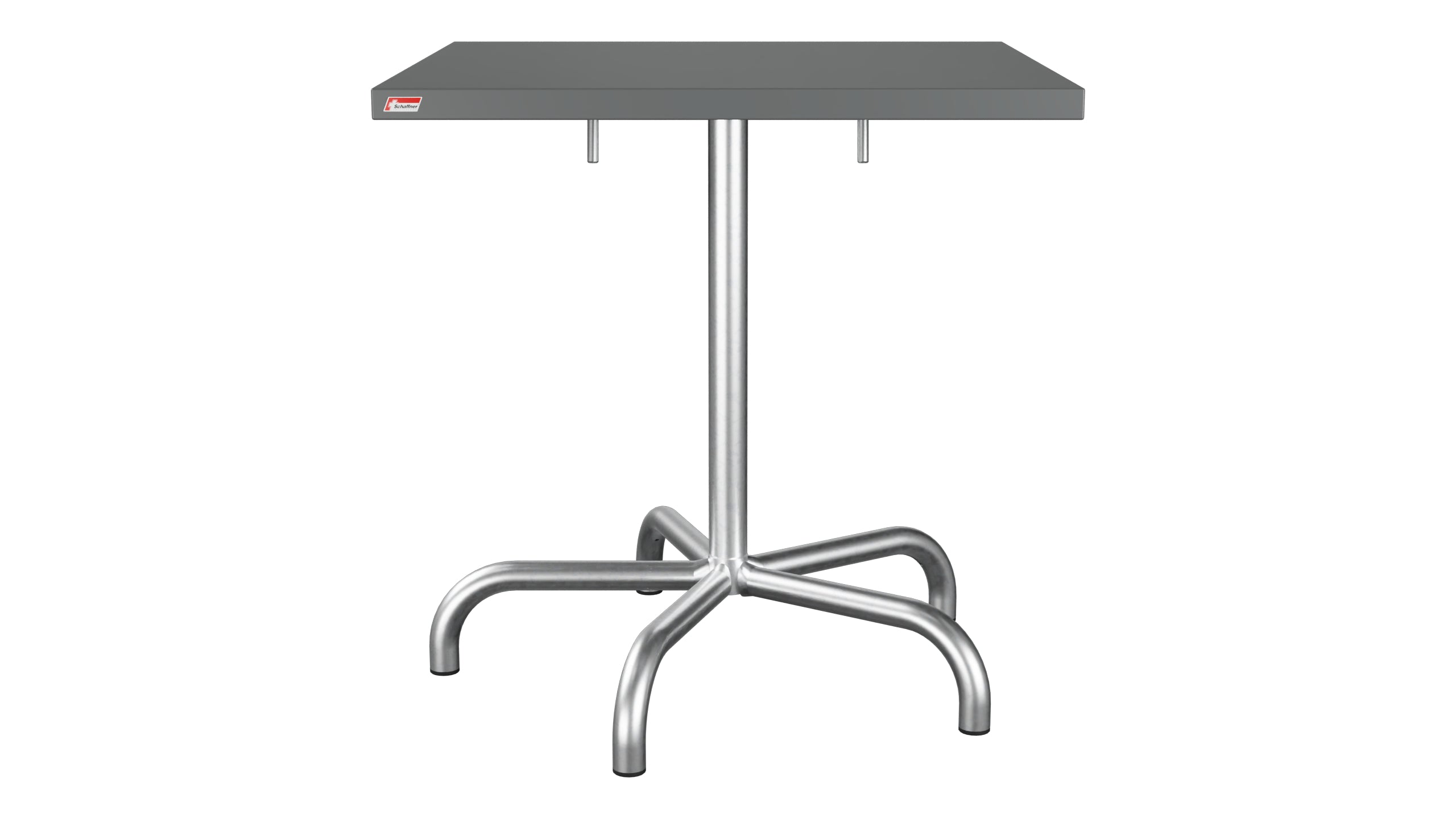Säntis Metall-Gartentisch 70x70 klappbar in Graphit präsentiert im Onlineshop von KAQTU Design AG. Gartentisch ist von Schaffner