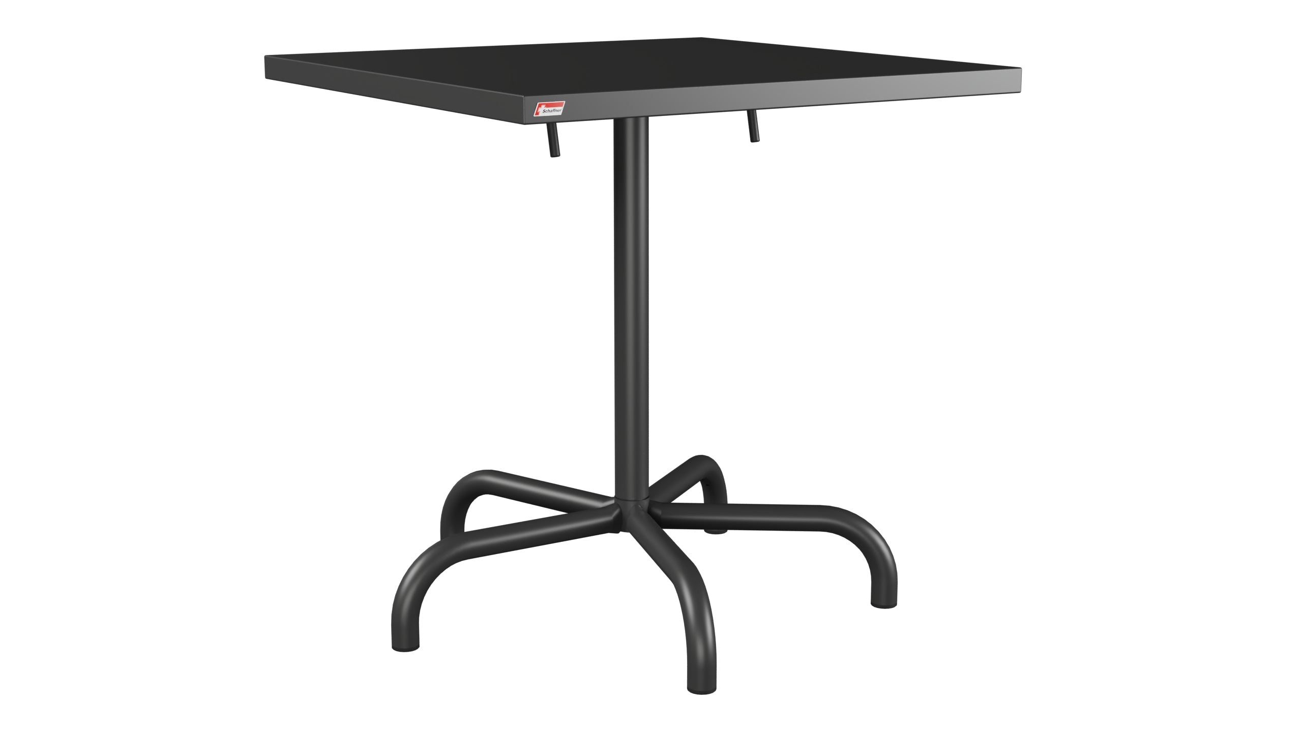 Säntis Metall-Gartentisch 70x70 klappbar in Anthrazit präsentiert im Onlineshop von KAQTU Design AG. Gartentisch ist von Schaffner